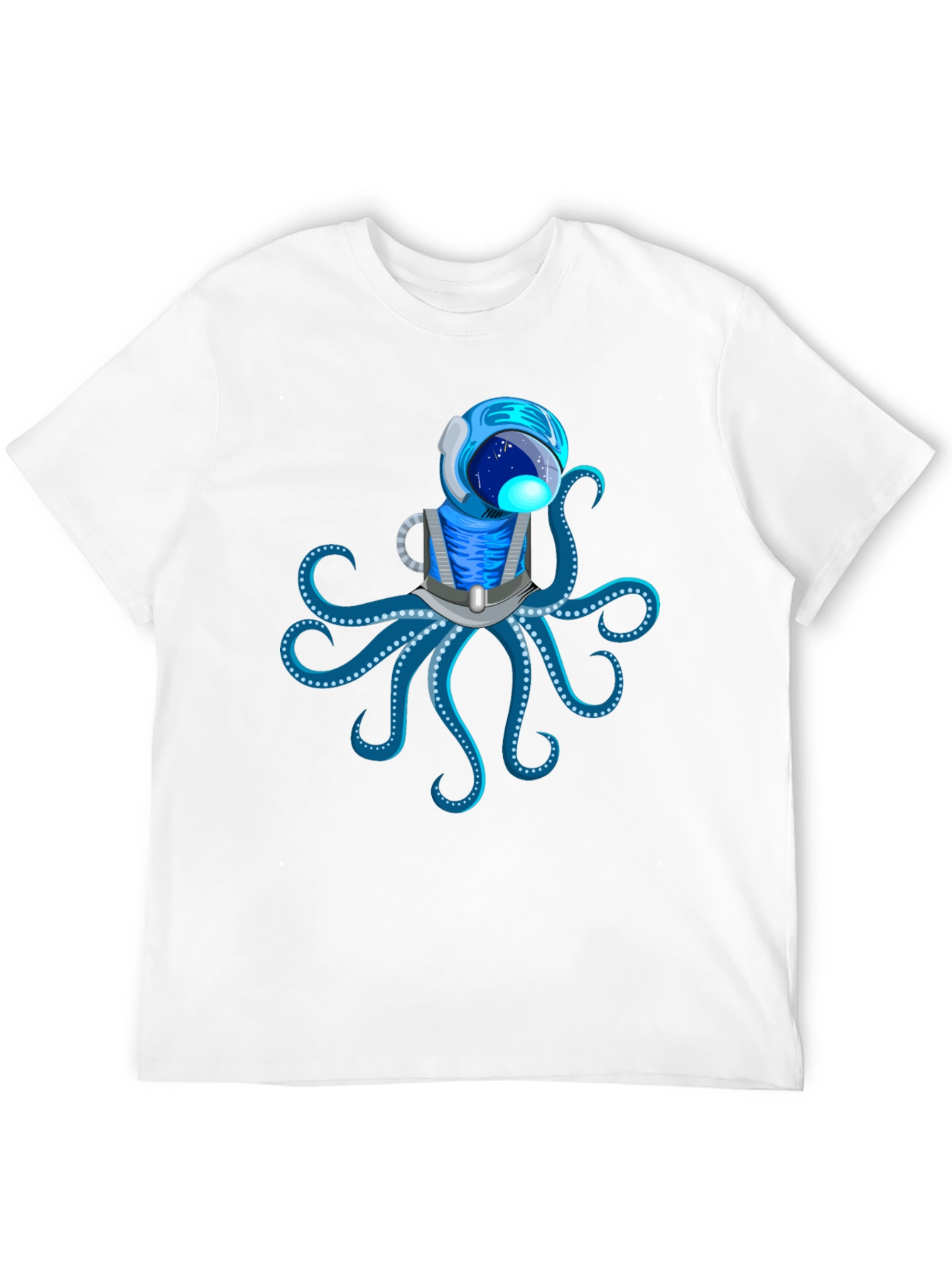 Astronaut Octopus Graphic T-Shirt