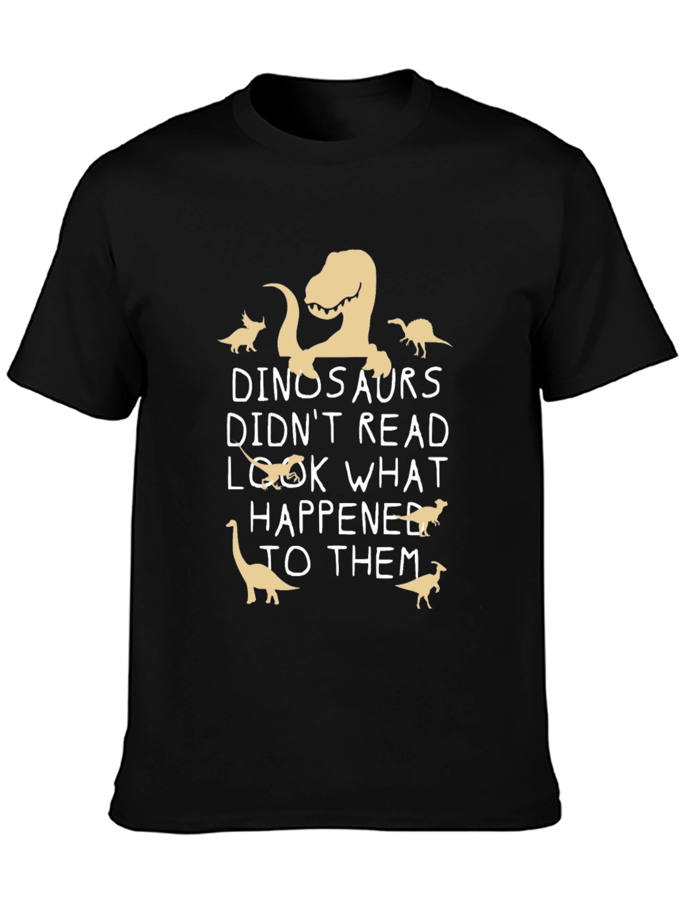 Funny Dinosaur T-Shirt - Read or Else!