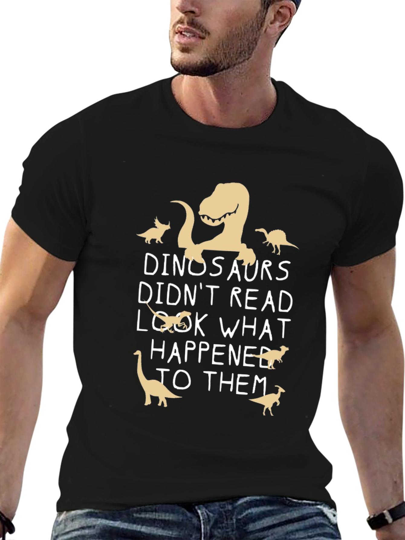 Funny Dinosaur T-Shirt - Read or Else!