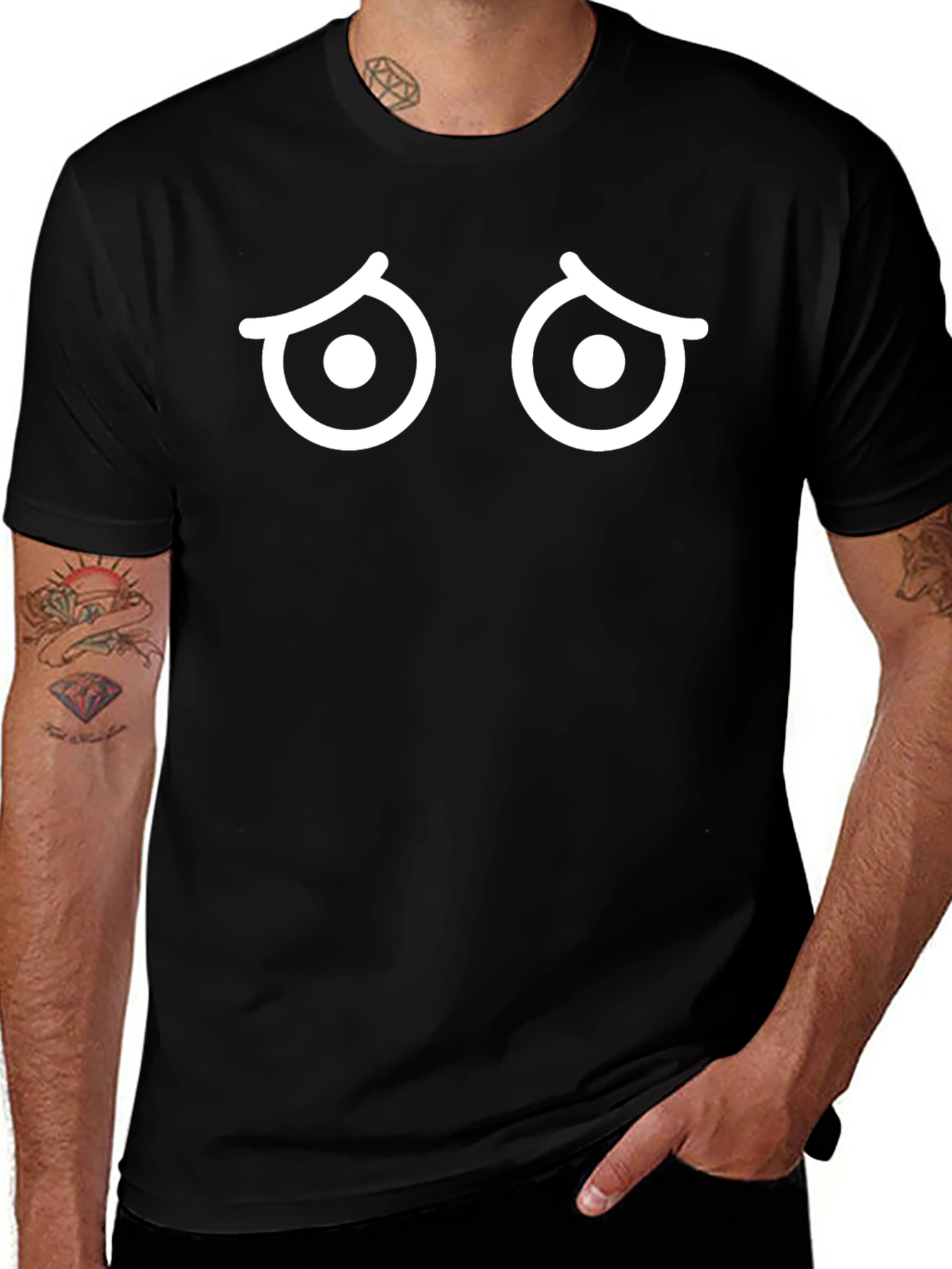 Sad Eyes Graphic T-Shirt - Soft Cotton Blend