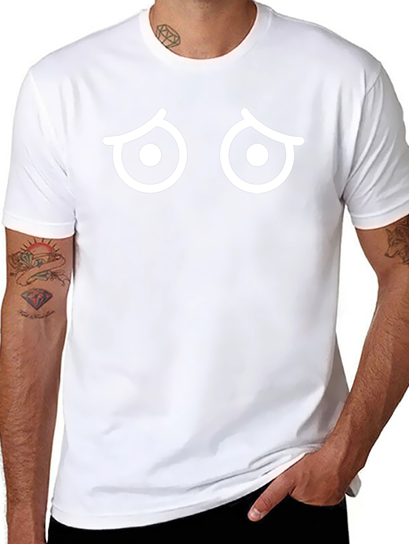 Sad Eyes Graphic T-Shirt - Soft Cotton Blend