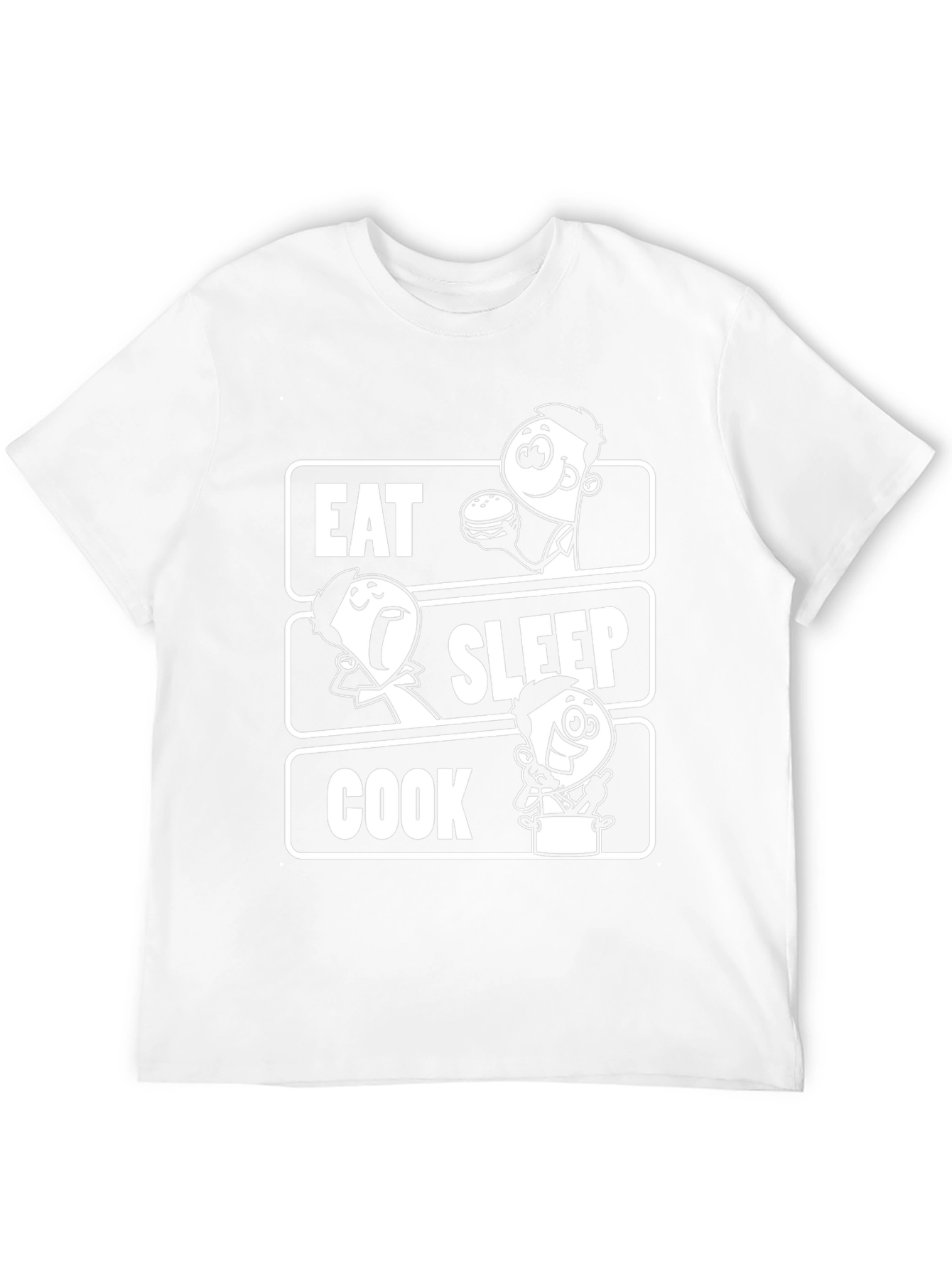 Eat Sleep Cook Graphic Tee - Chefs Humor