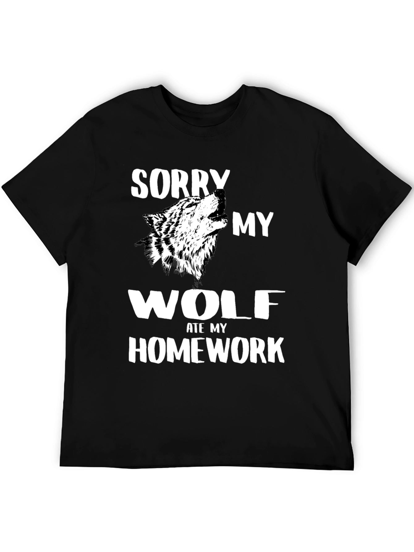 Wolf Ate My Homework Graphic Tee