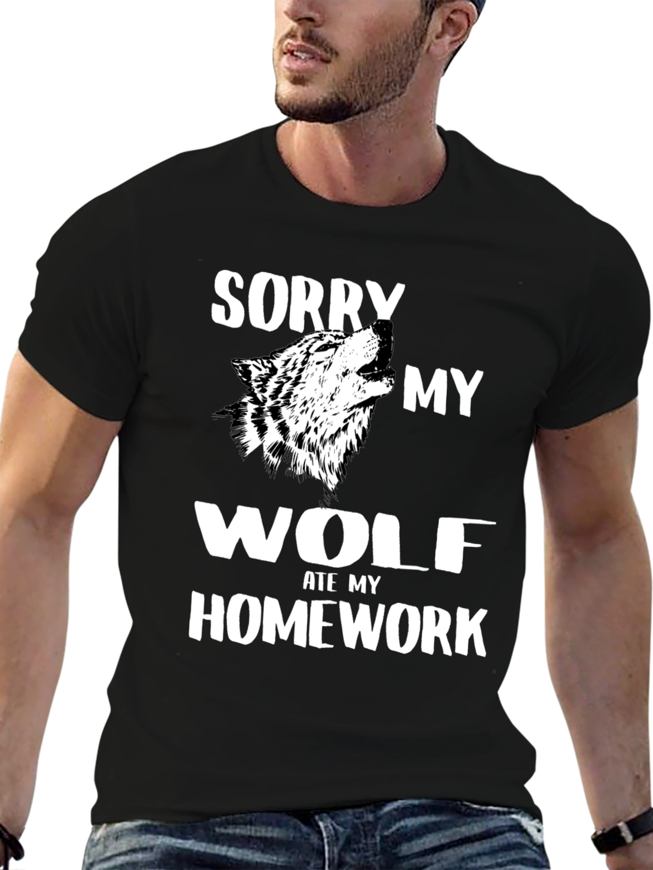 Wolf Ate My Homework Graphic Tee