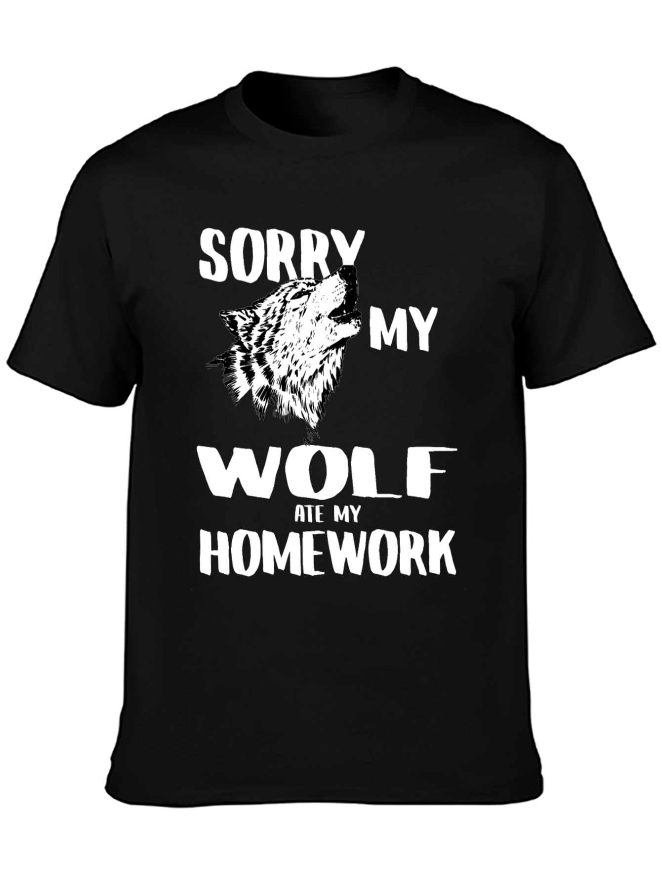 Wolf Ate My Homework Graphic Tee