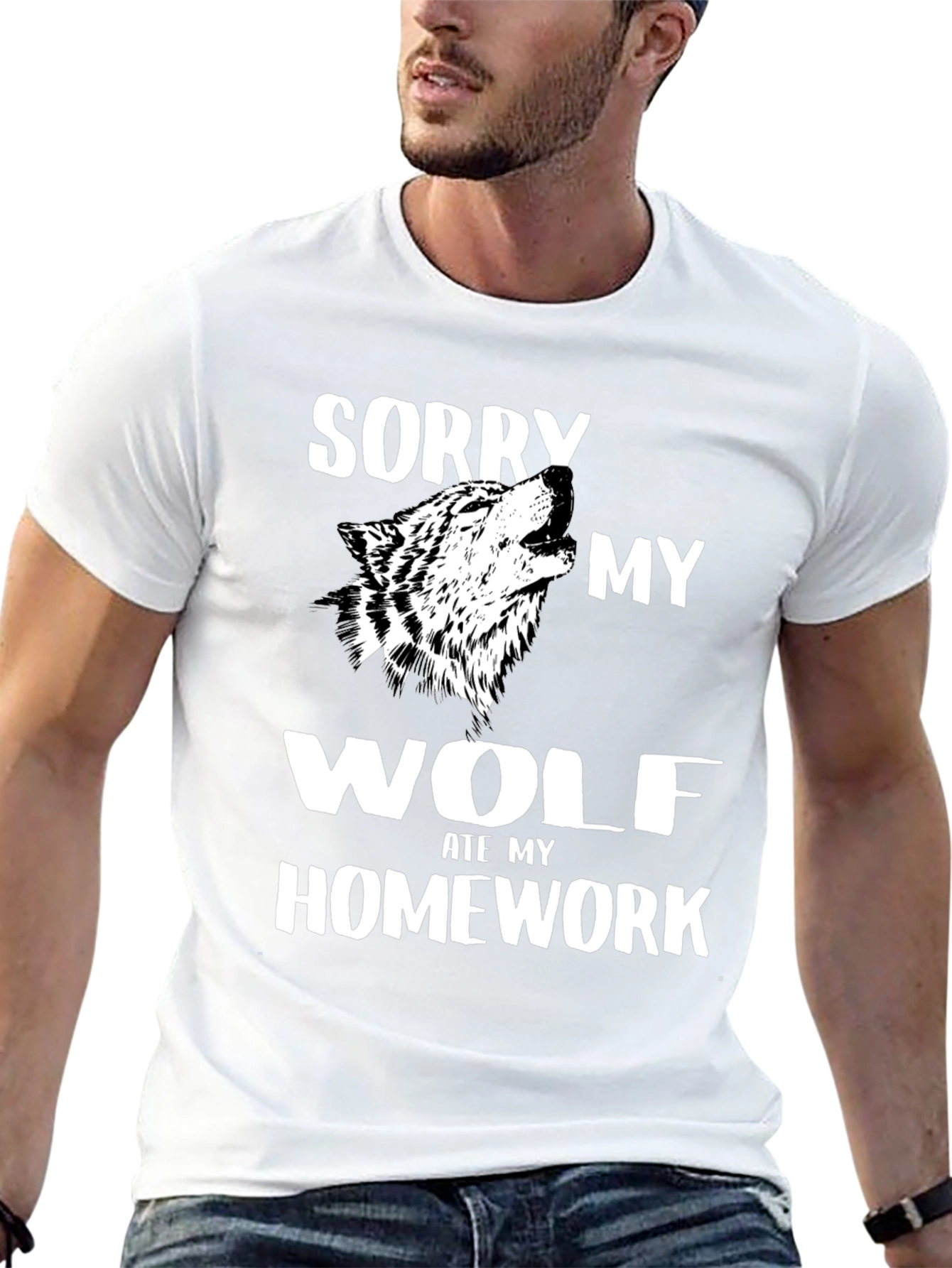 Wolf Ate My Homework Graphic Tee