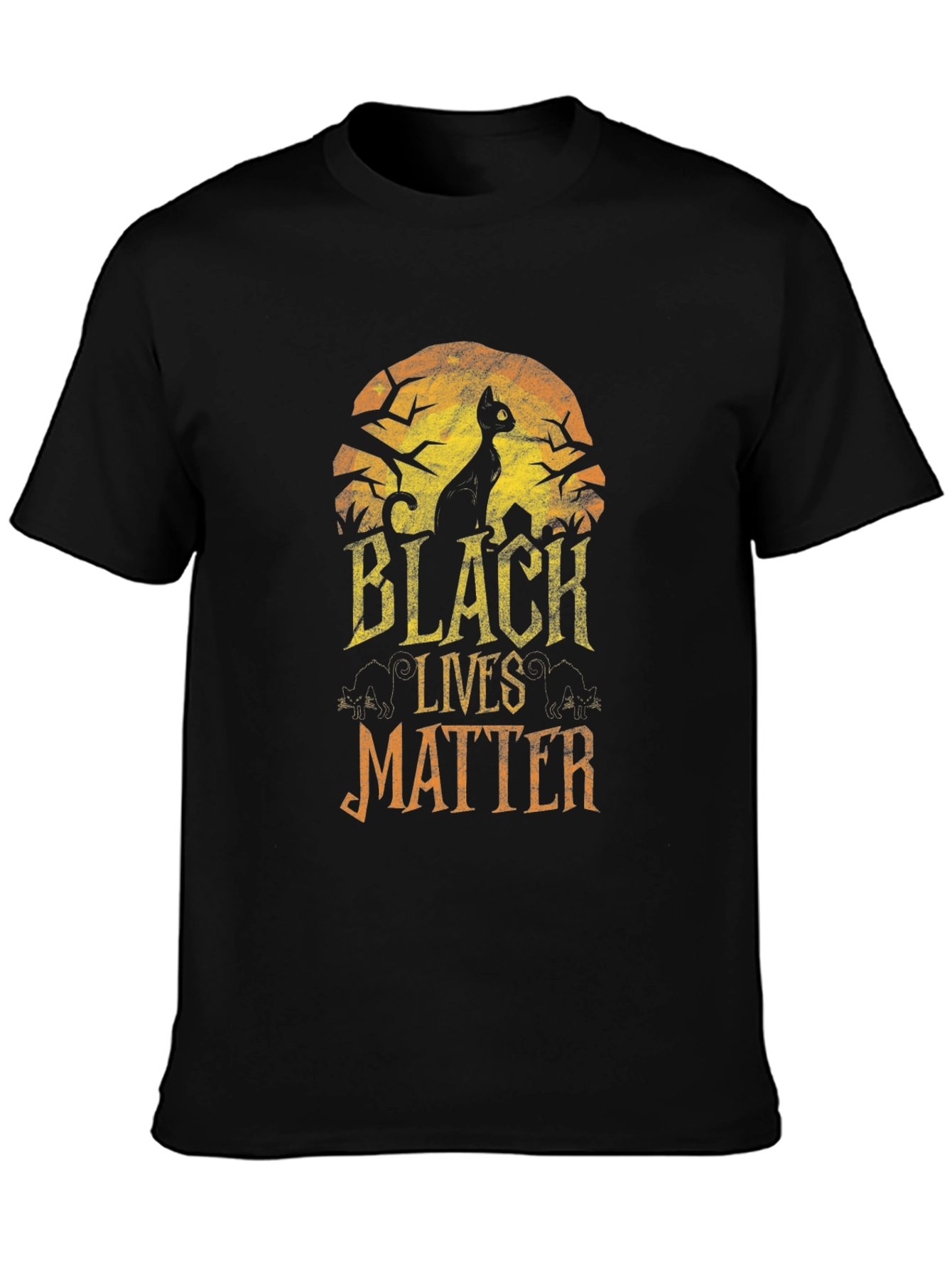Black Cat Black Lives Matter T-Shirt