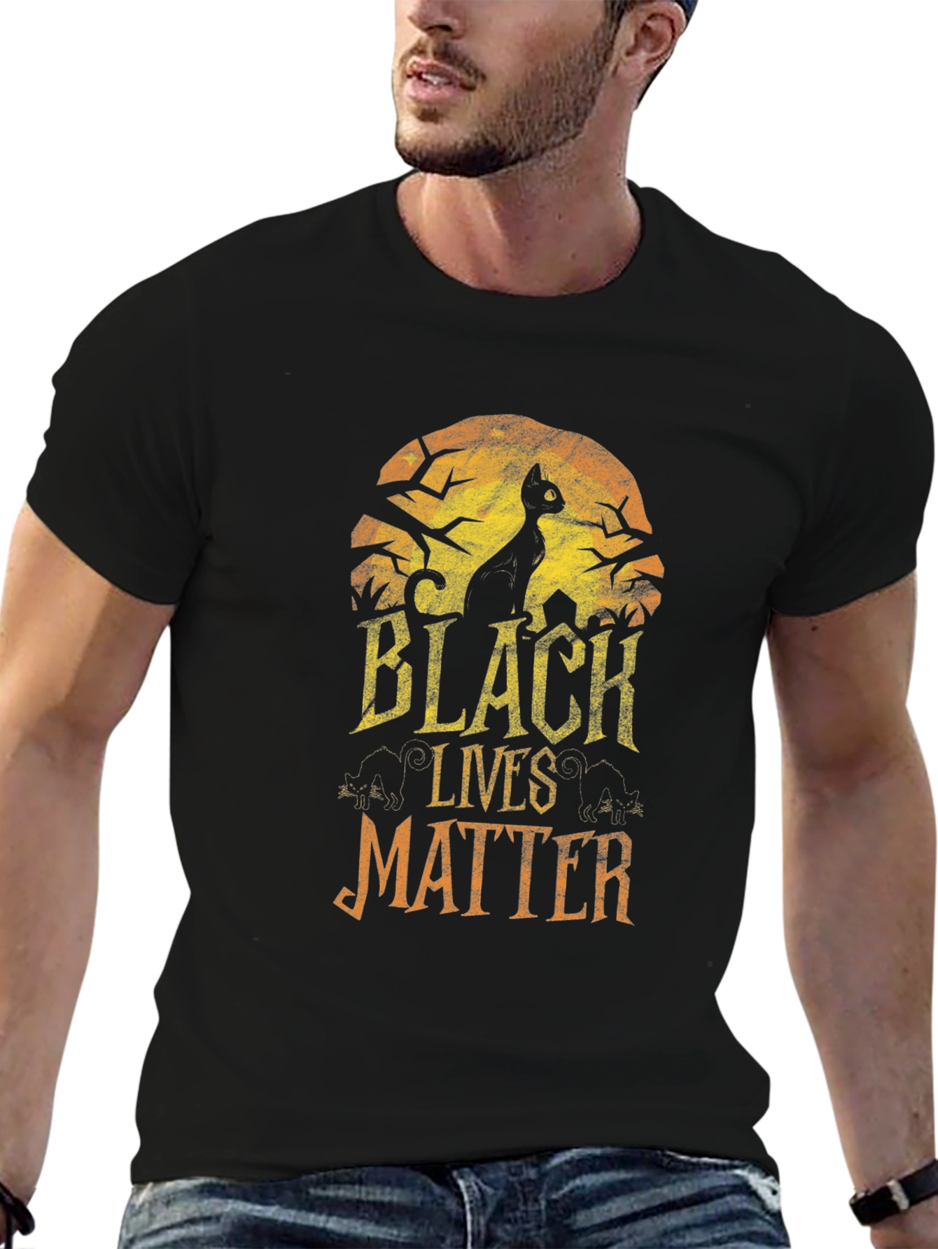Black Cat Black Lives Matter T-Shirt