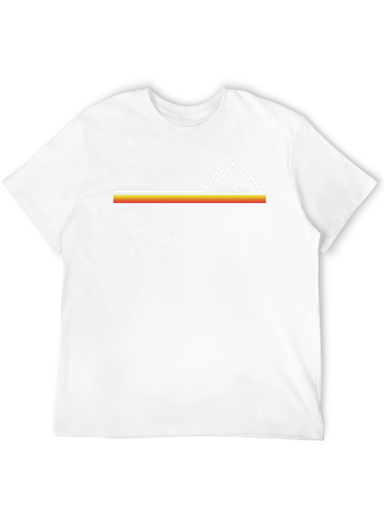 Dolomites Mountain Graphic T-Shirt - Casual Comfort