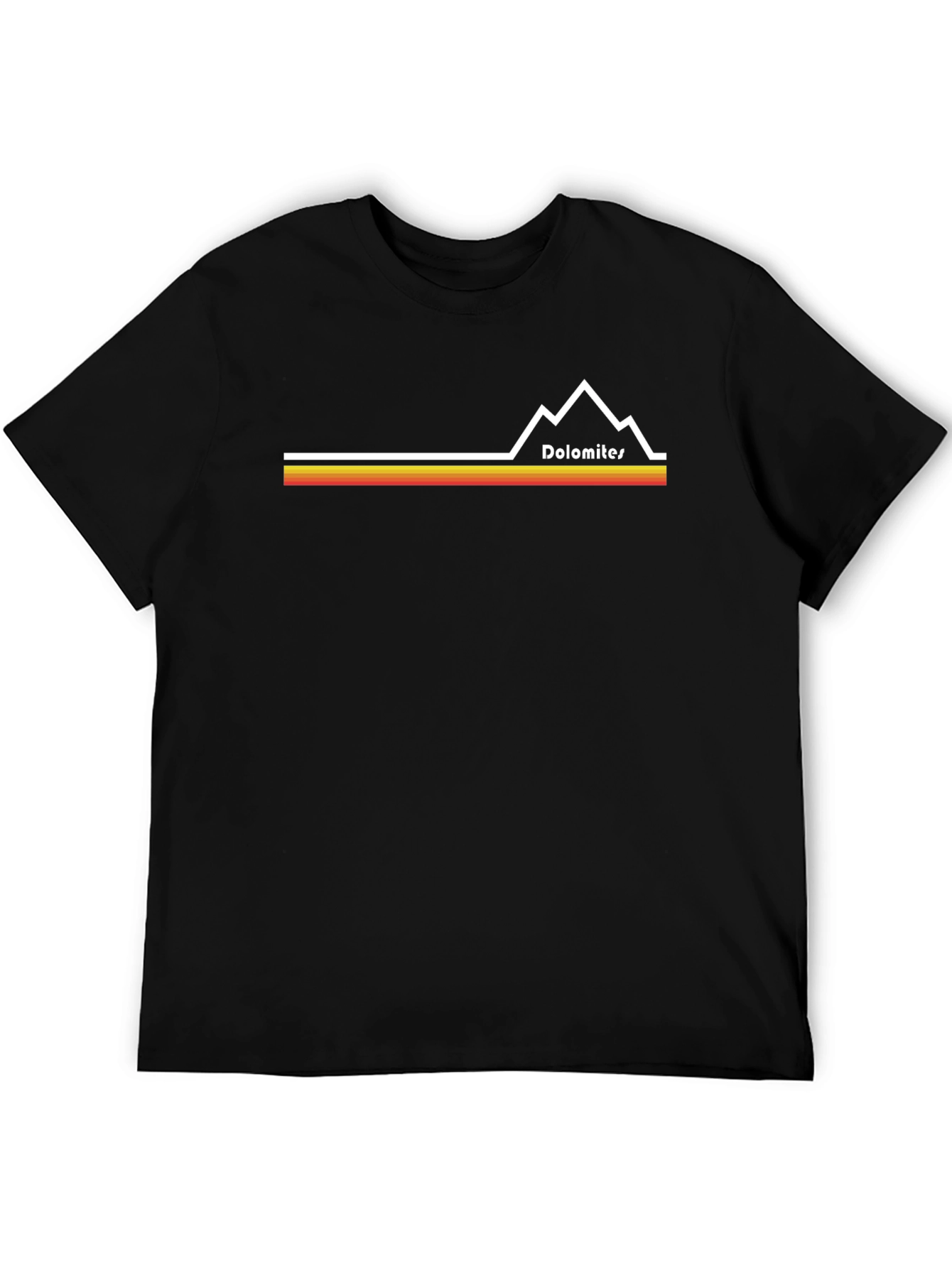 Dolomites Mountain Graphic T-Shirt - Casual Comfort