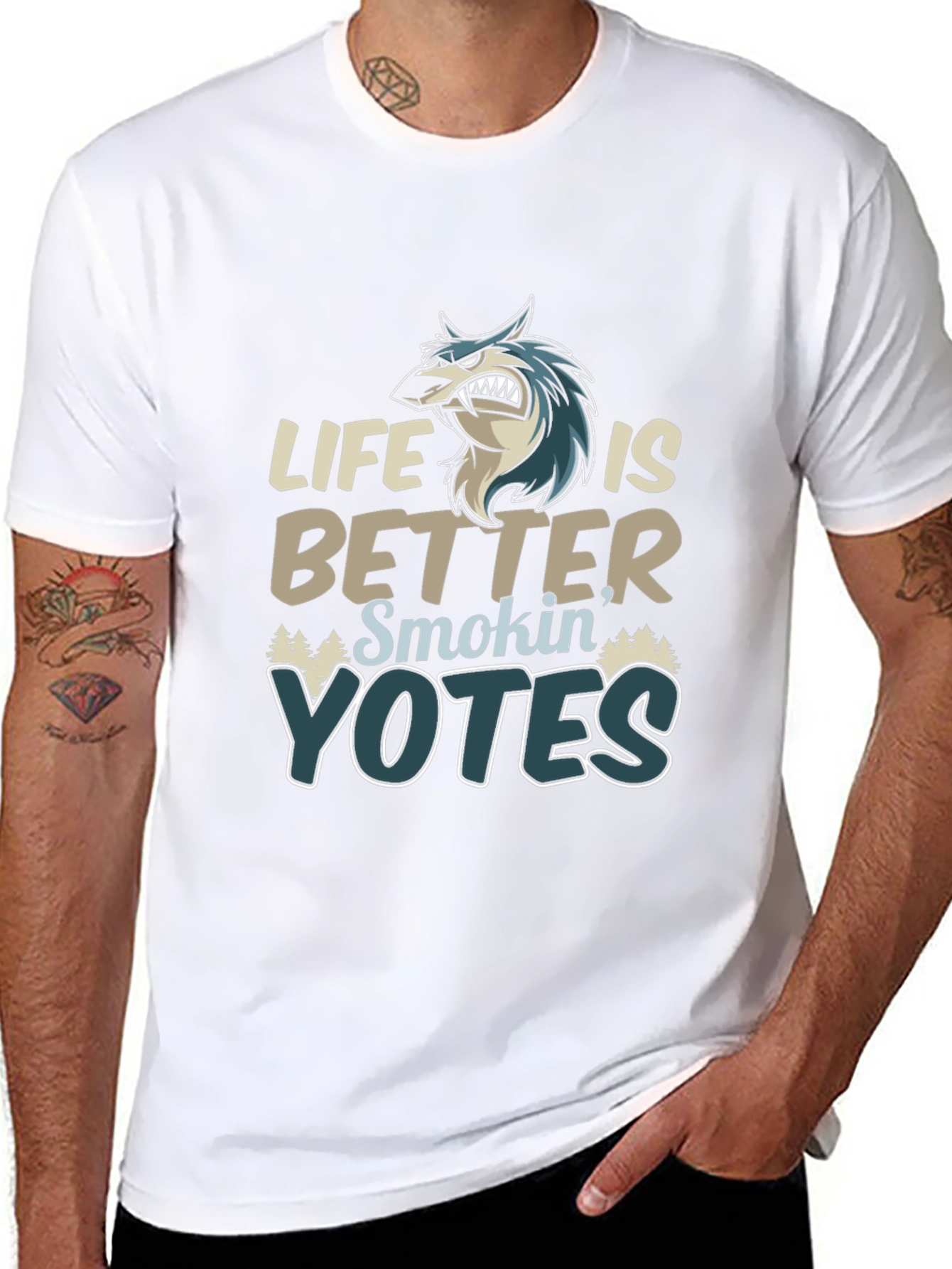 Life Is Better Smokin Yotes T-Shirt