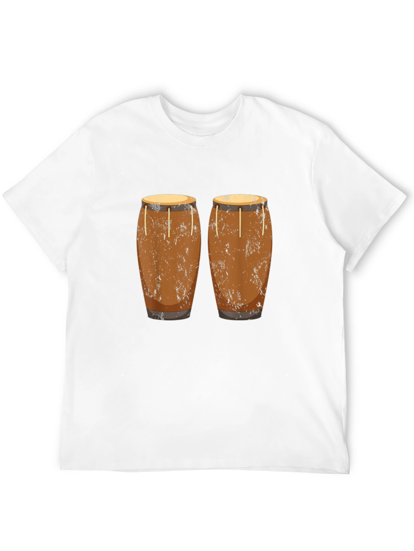 Conga Drum Graphic Tee - Black Unisex T-Shirt