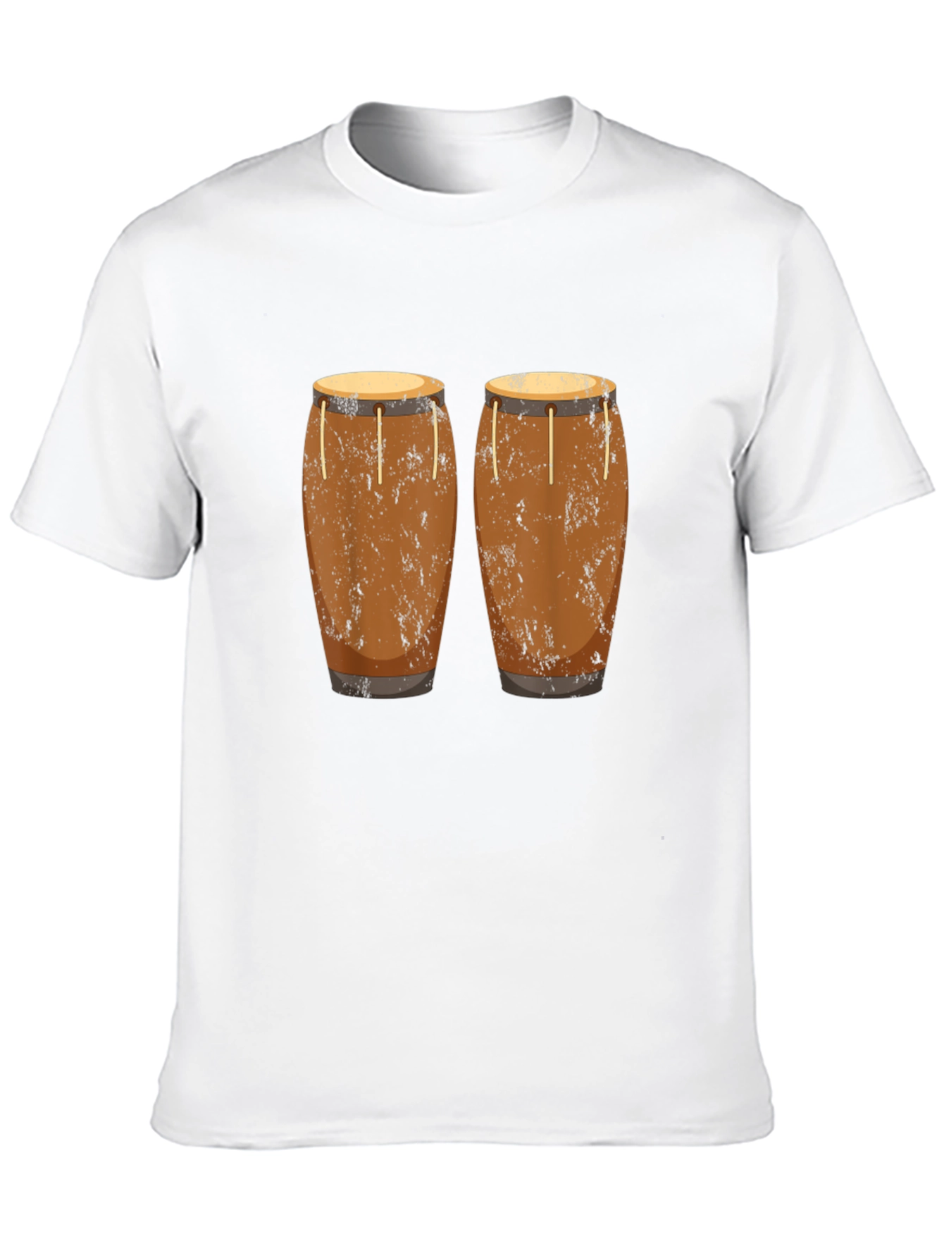 Conga Drum Graphic Tee - Black Unisex T-Shirt