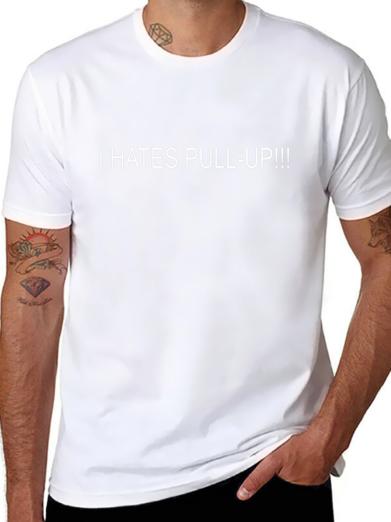 I Hates Pull-Up!!! Black T-Shirt