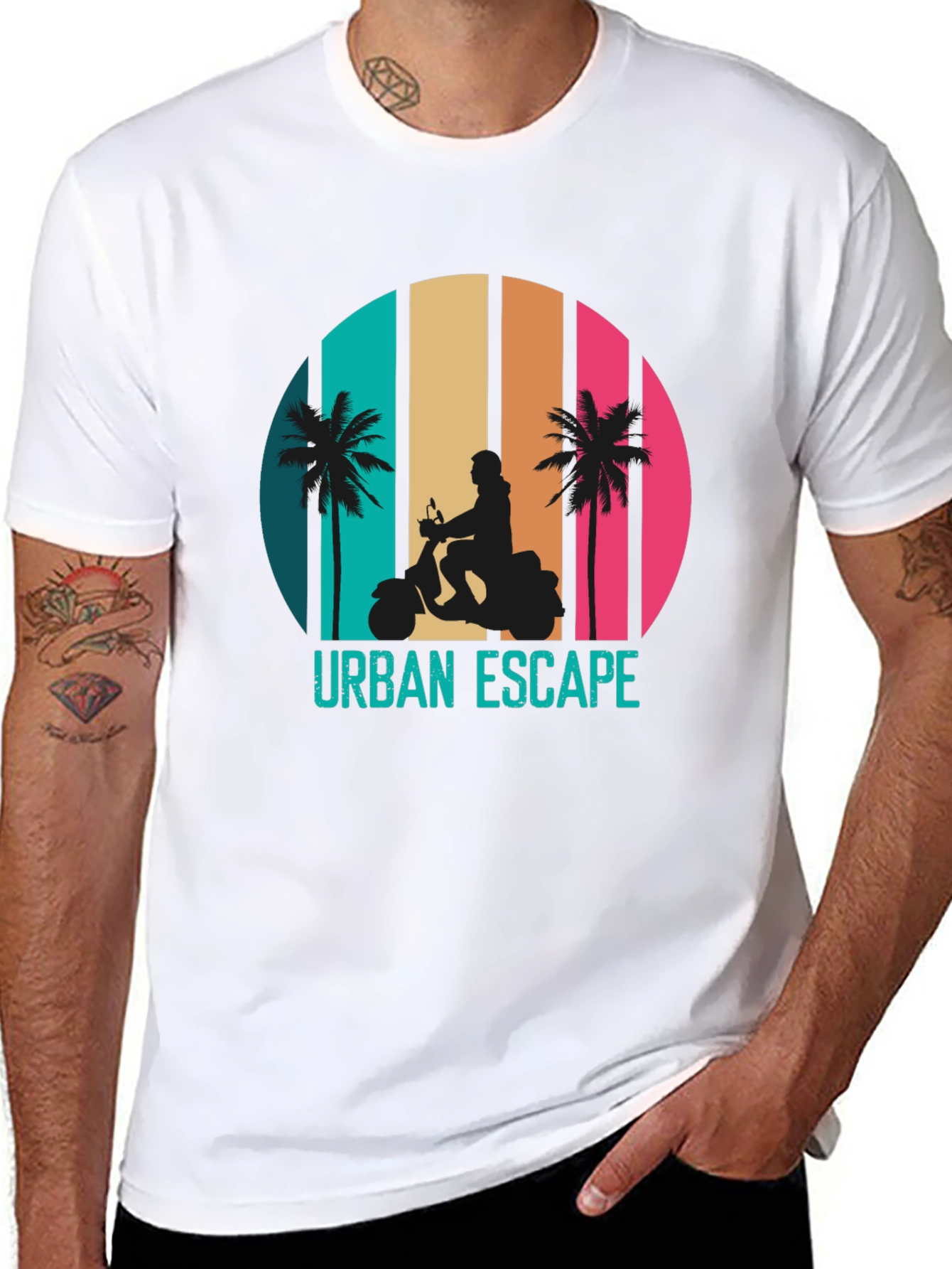 Urban Escape Retro Scooter T-Shirt