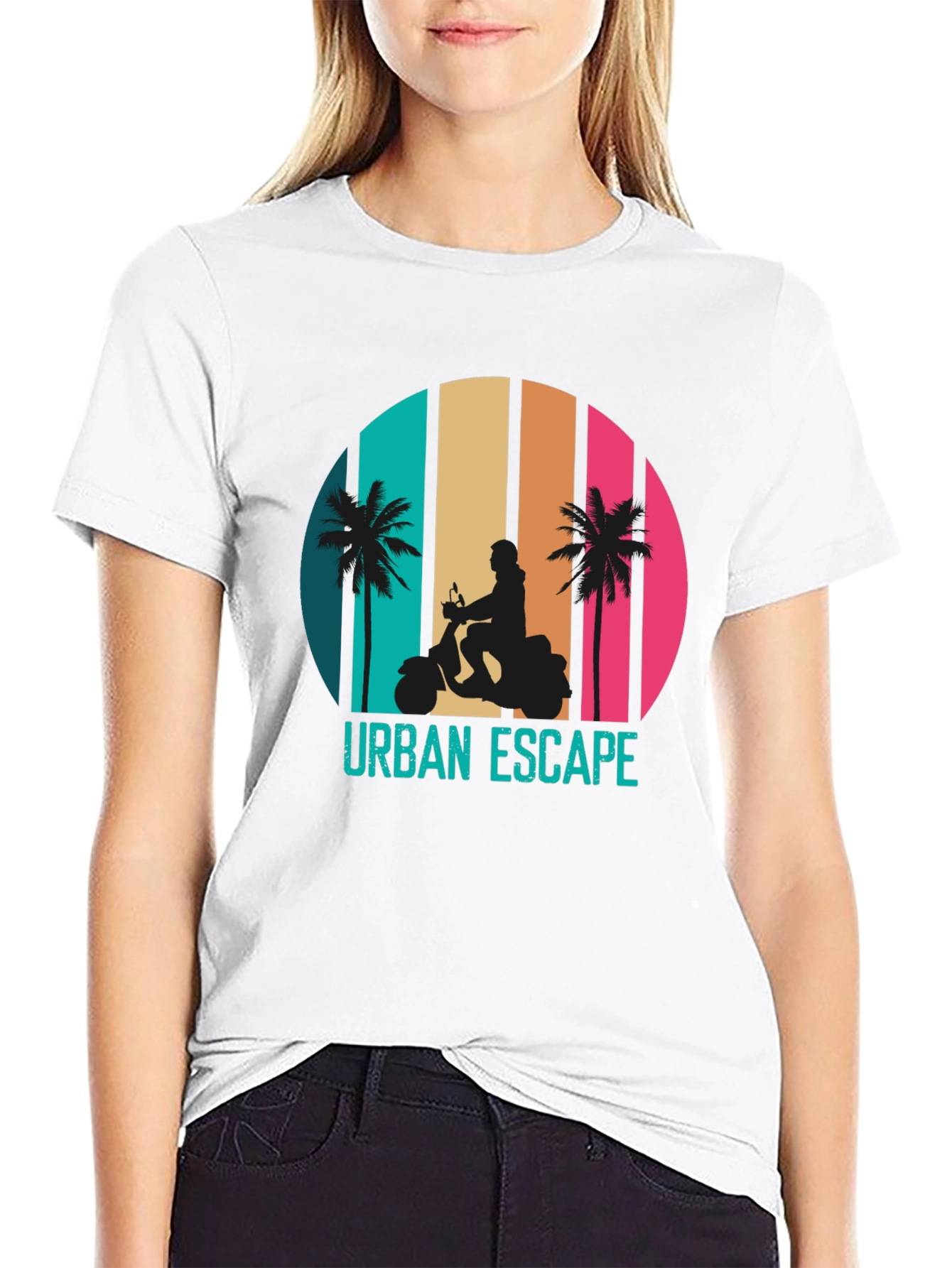 Urban Escape Retro Scooter T-Shirt
