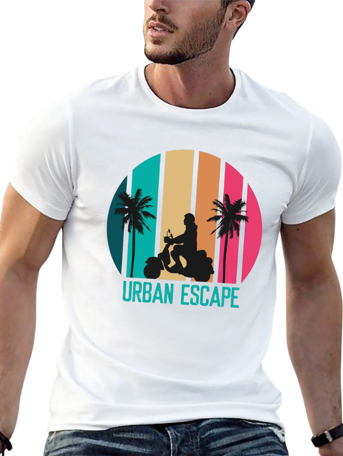 Urban Escape Retro Scooter T-Shirt