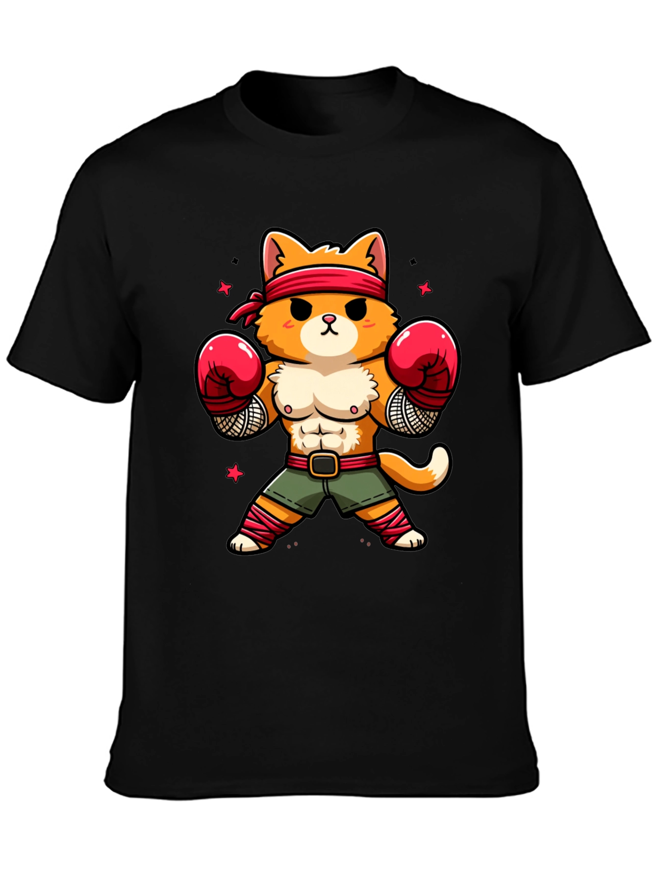 Funny Cat Boxer T-Shirt - Martial Arts Kitten Tee