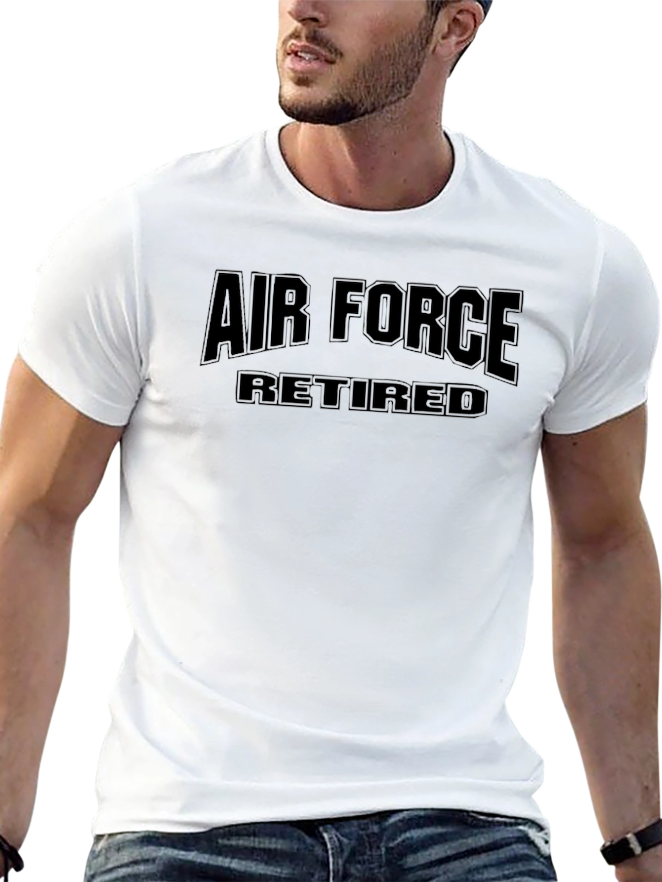 Air Force Retired Black T-Shirt