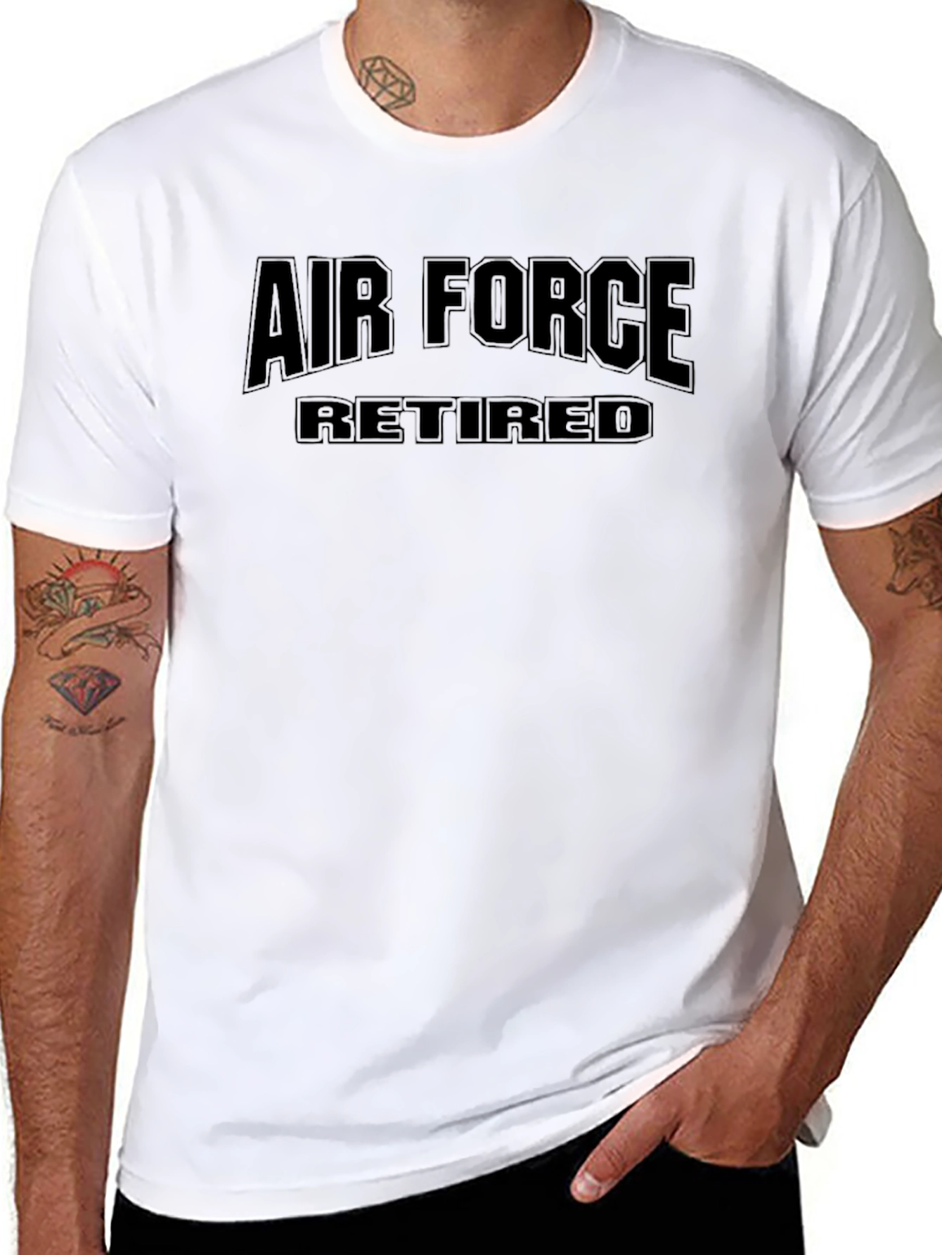 Air Force Retired Black T-Shirt