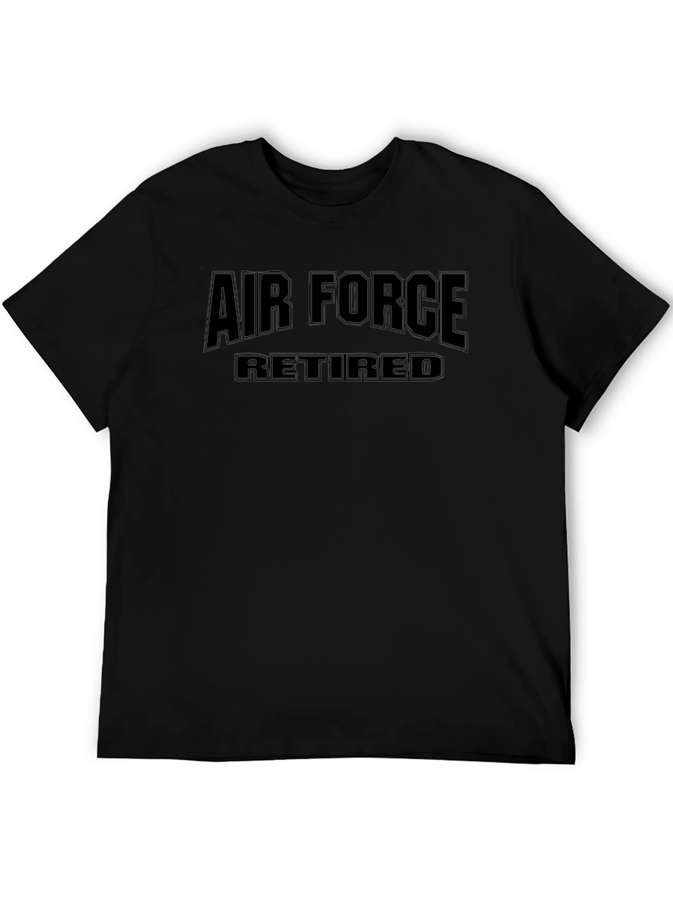 Air Force Retired Black T-Shirt