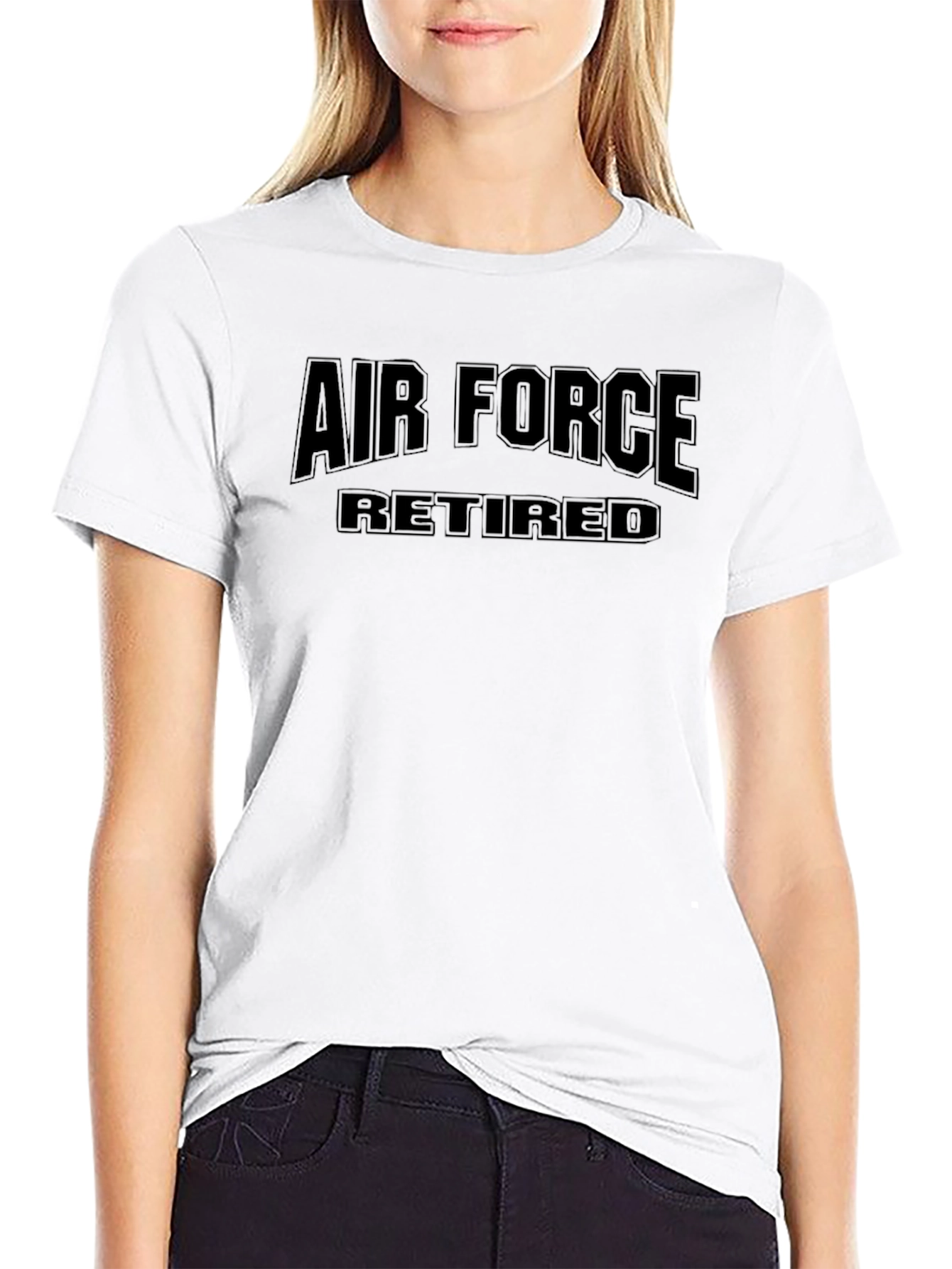 Air Force Retired Black T-Shirt