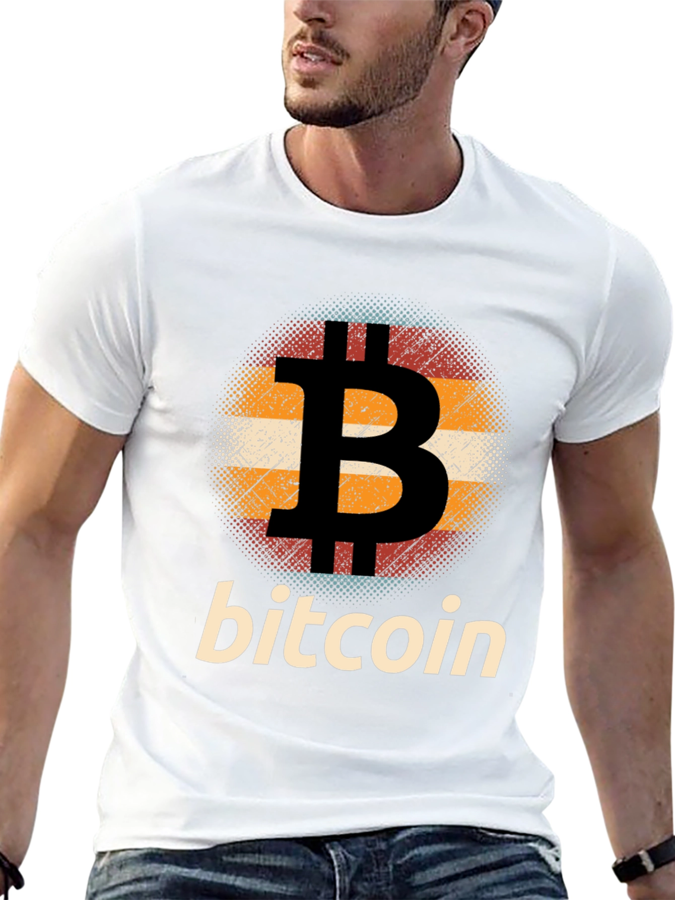 Bitcoin Retro Style Graphic Tee