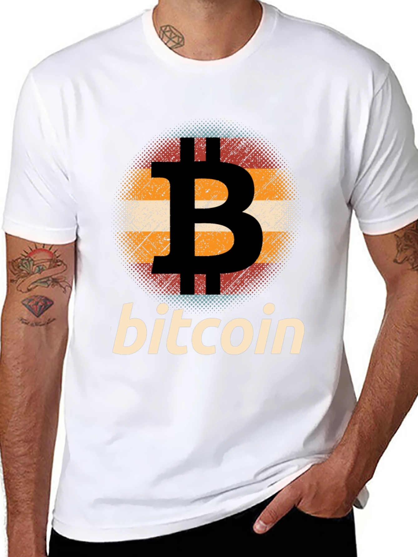 Bitcoin Retro Style Graphic Tee