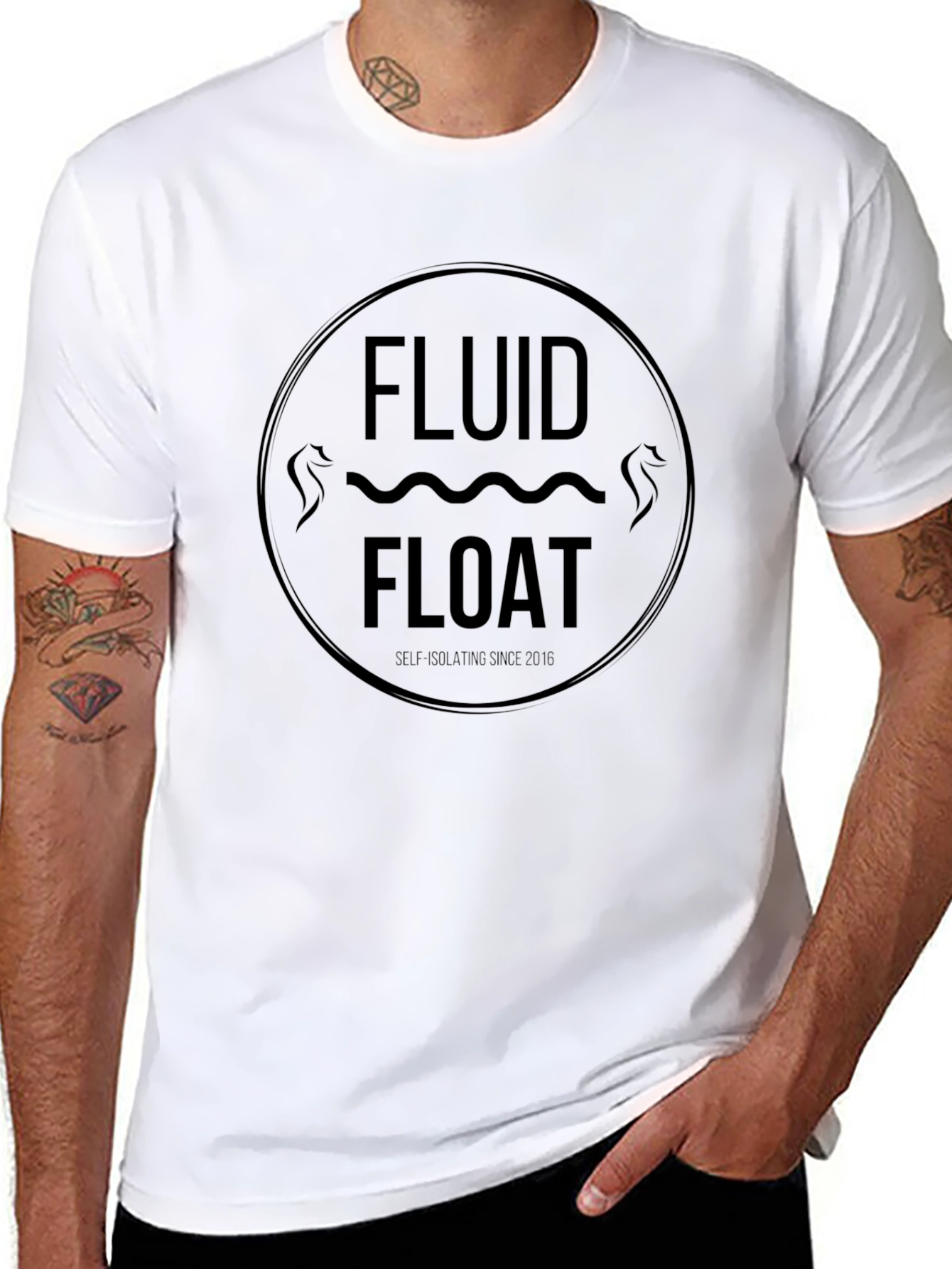 Fluid Float Graphic Tee - Black