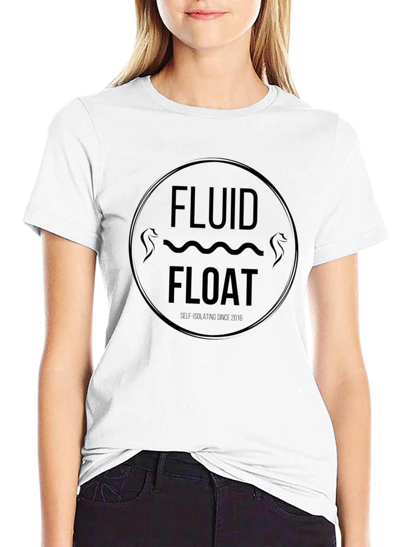 Fluid Float Graphic Tee - Black