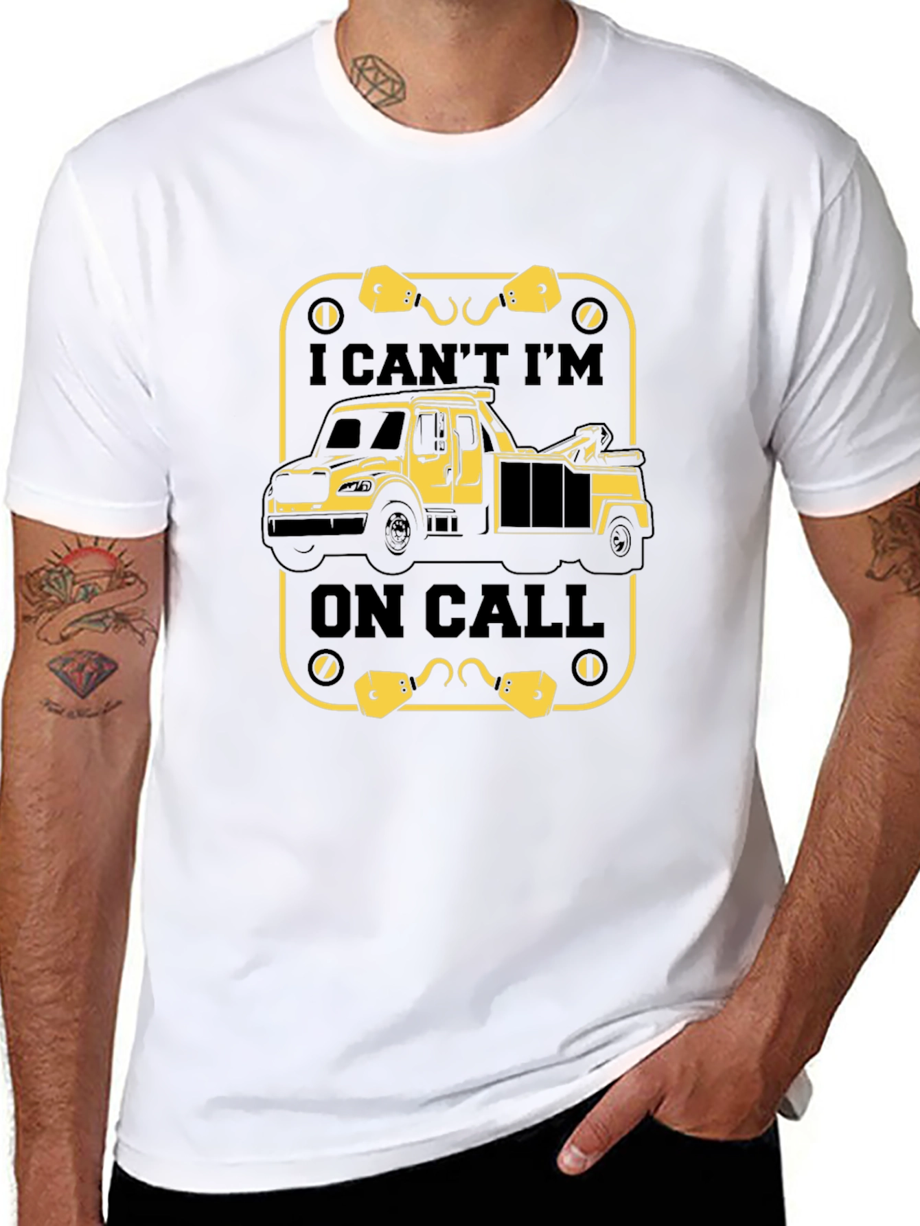 On Call Tow Truck T-Shirt - Mechanic Gift