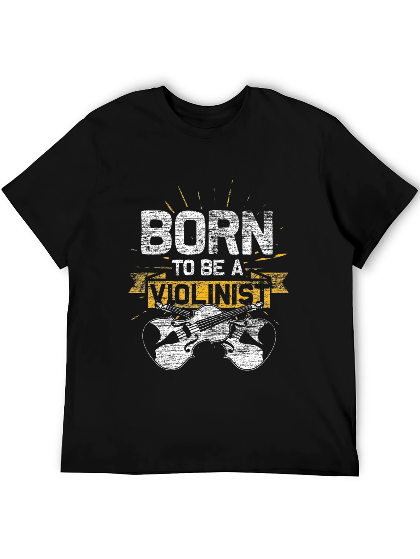Born to Be a Violinist Black T-Shirt