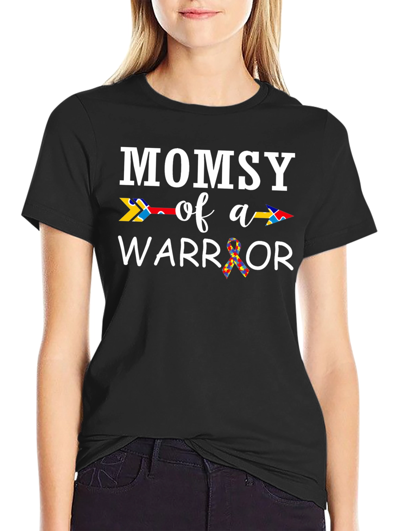 Mommy of a Warrior Autism Awareness T-Shirt