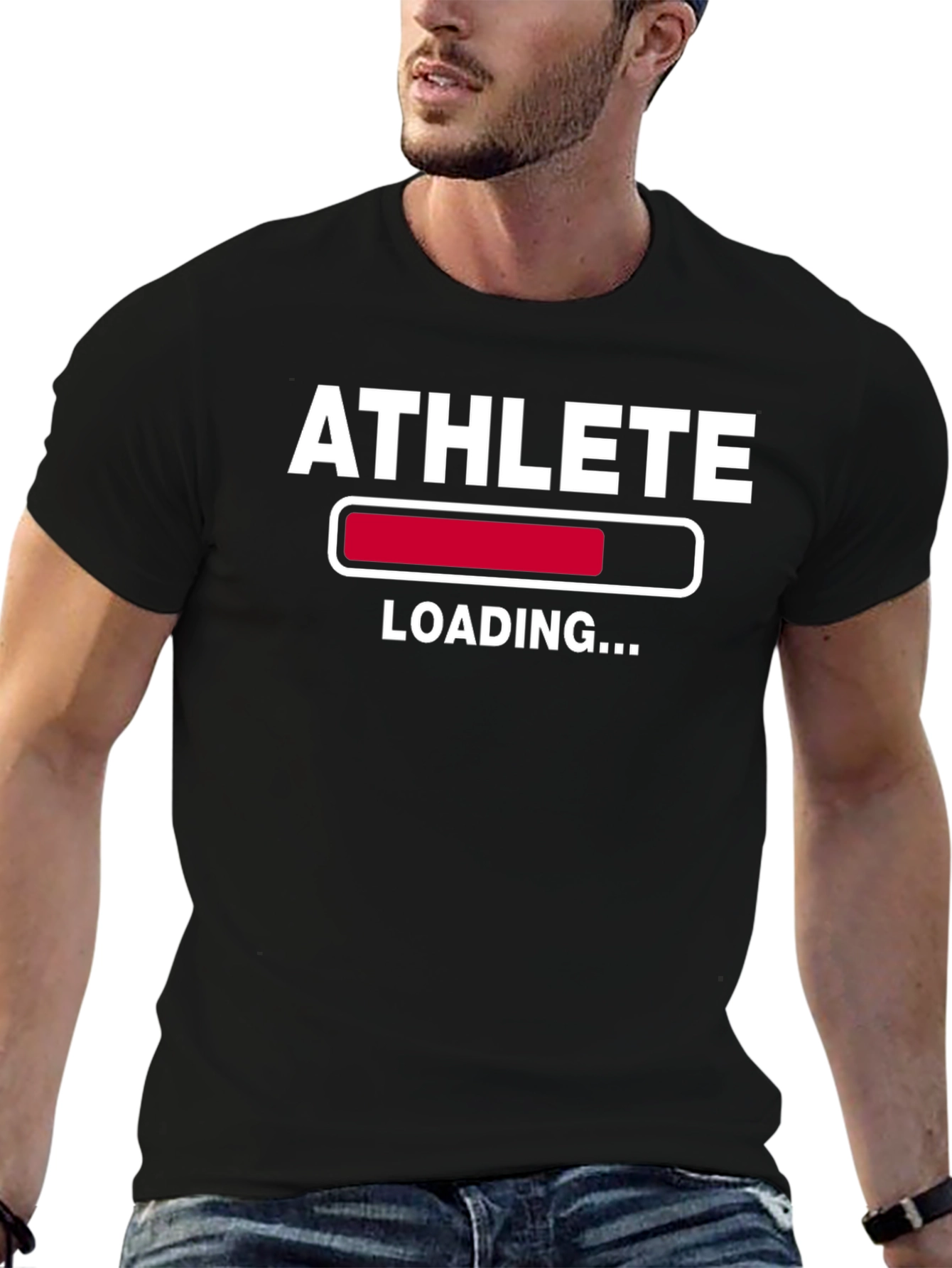 Athlete Loading Black T-Shirt