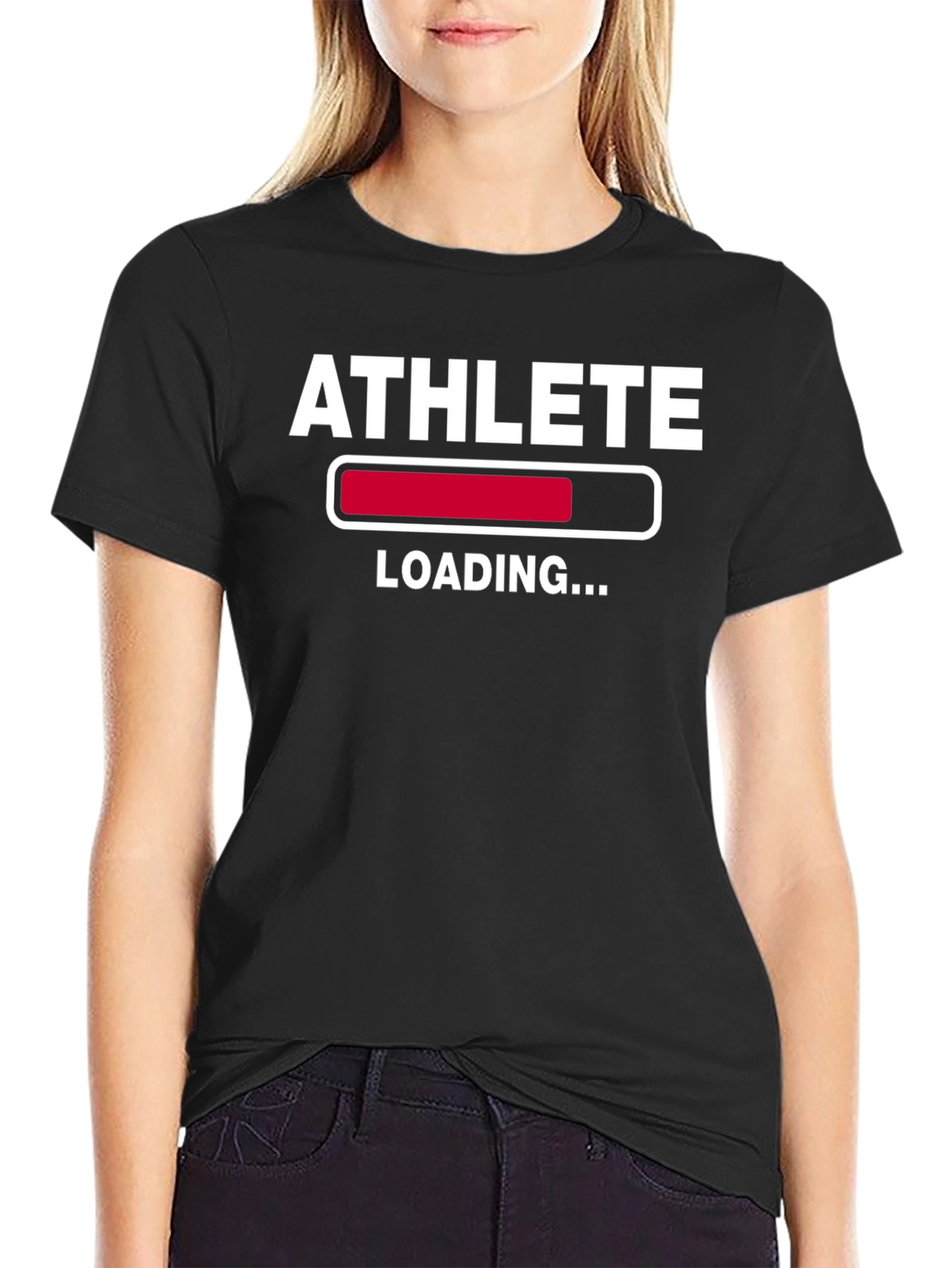 Athlete Loading Black T-Shirt