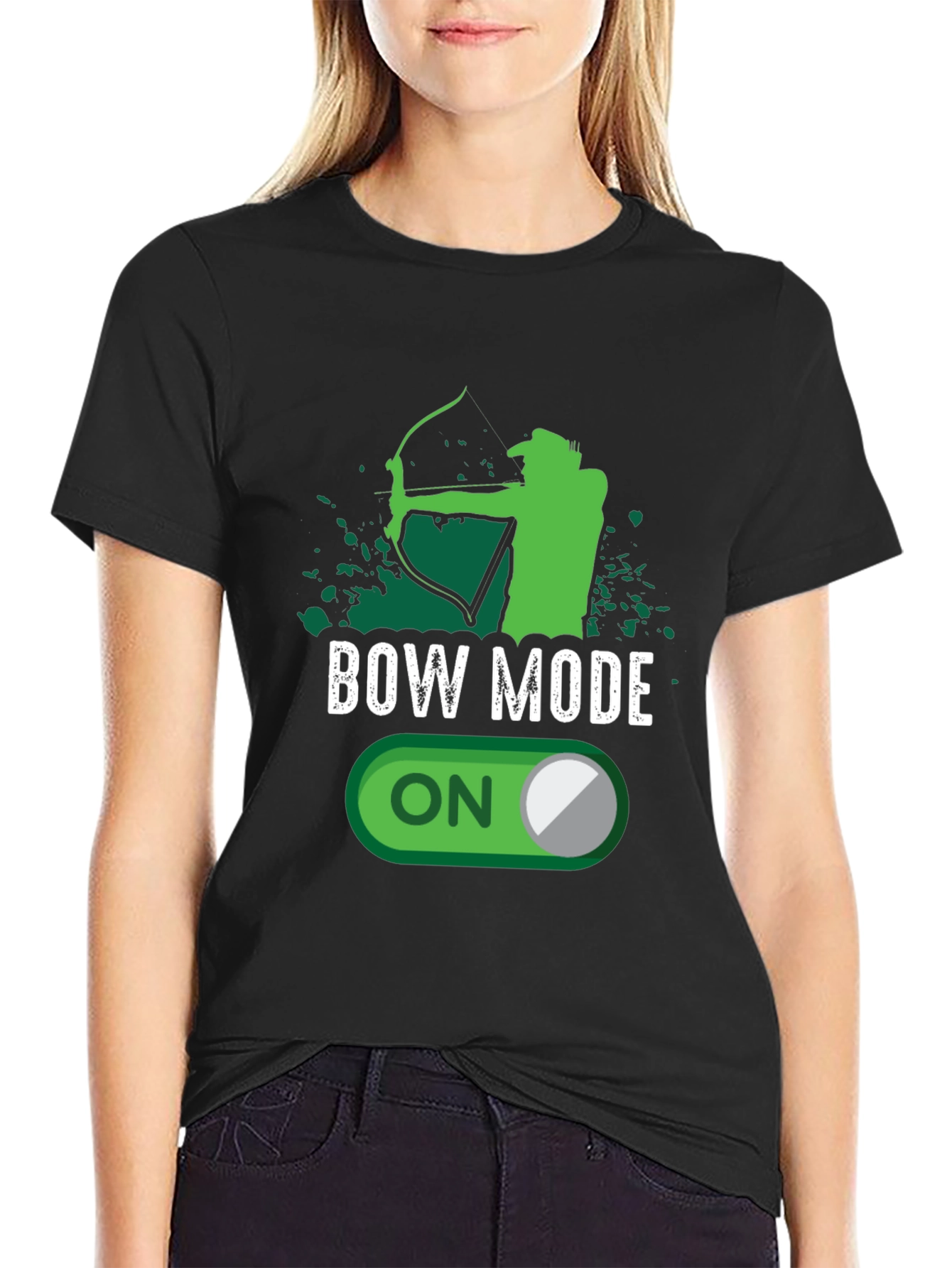 Bow Mode On T-Shirt - Archery Humor Tee