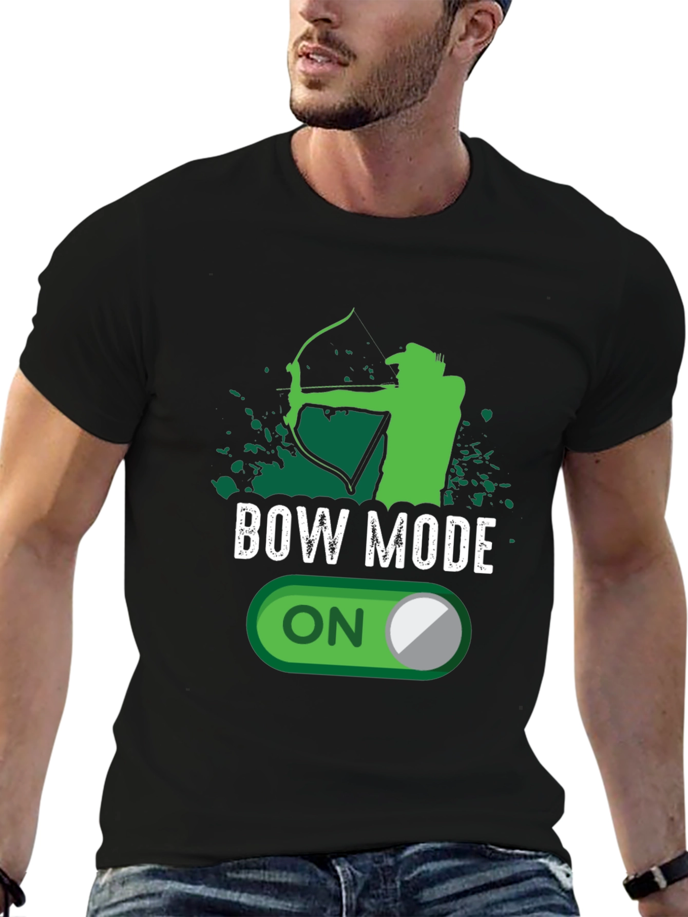 Bow Mode On T-Shirt - Archery Humor Tee