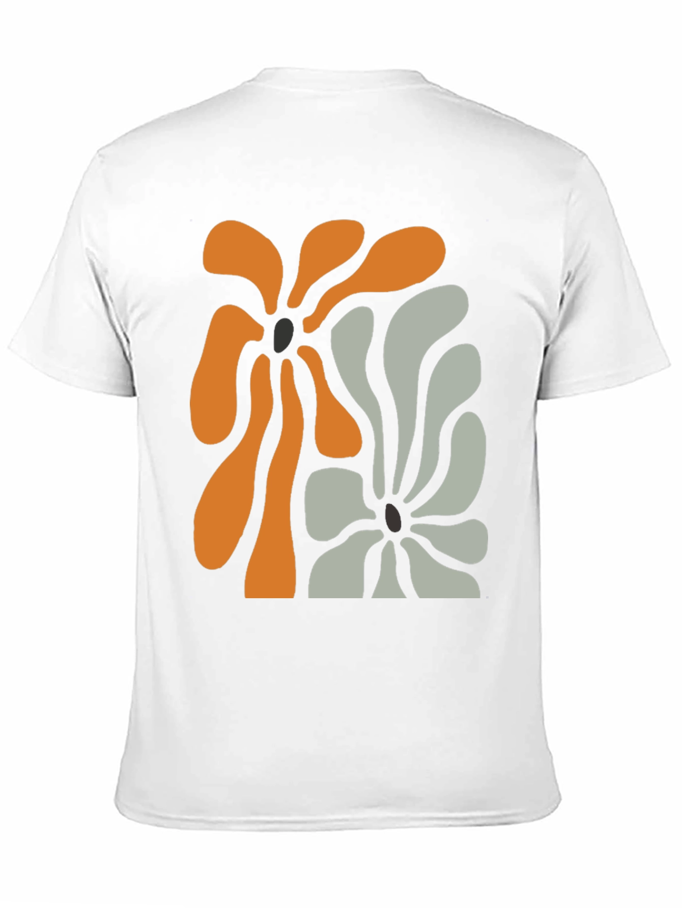 Abstract Floral Graphic Tee - Modern Design T-Shirt