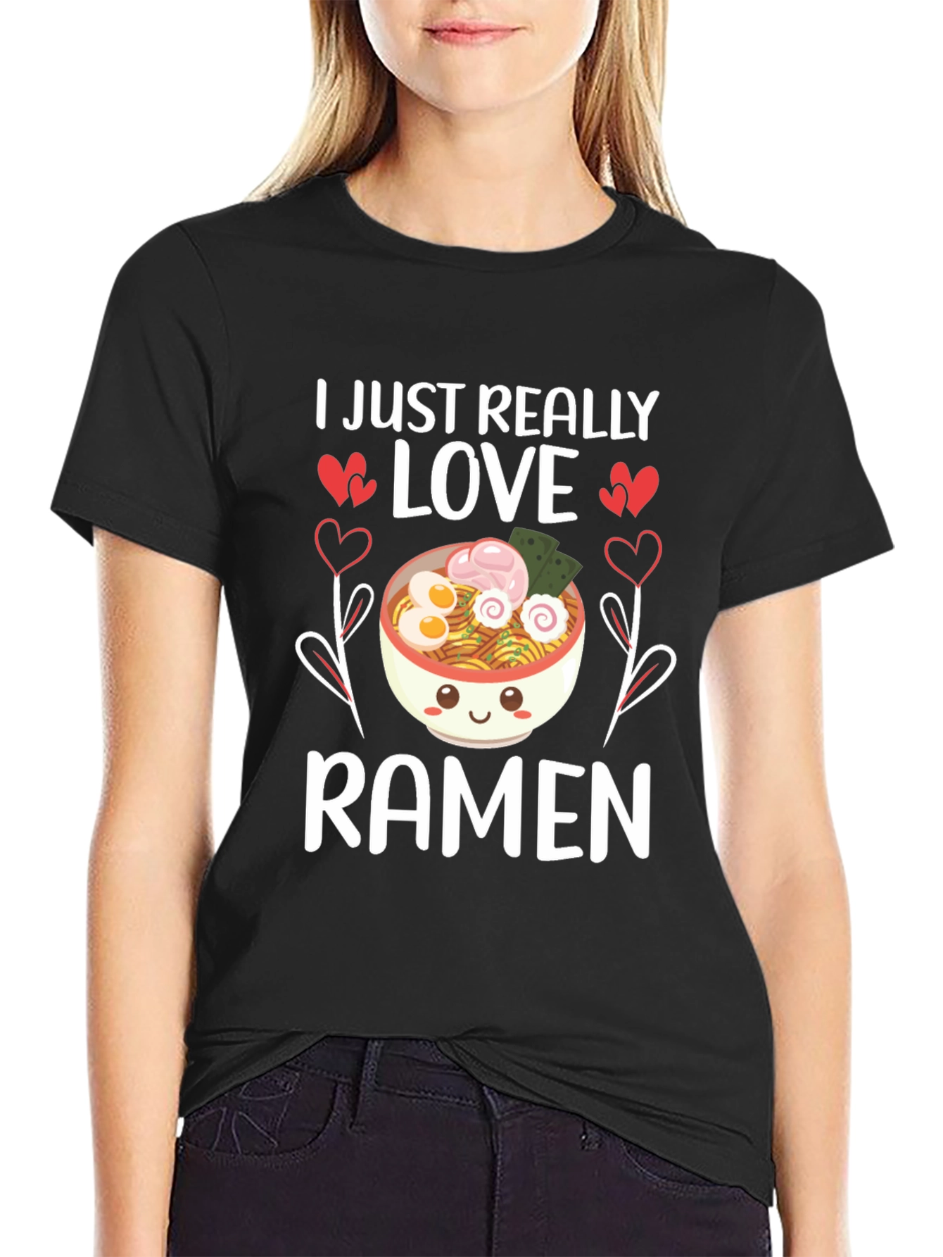 I Love Ramen Graphic Tee - Unisex Casual T-Shirt