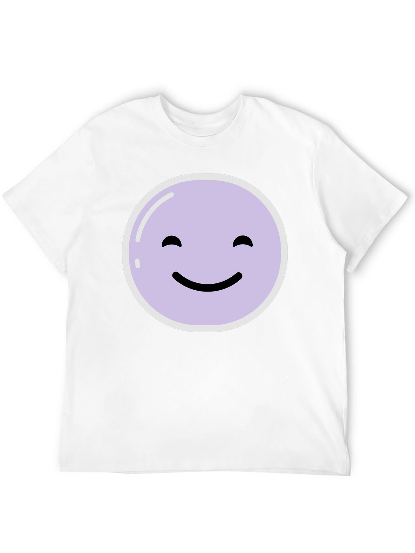 Smiley Face Graphic Tee - Casual Comfort