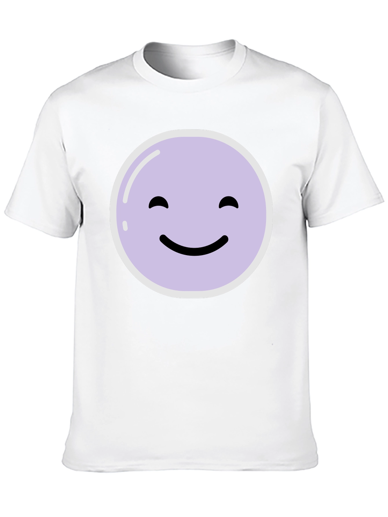 Smiley Face Graphic Tee - Casual Comfort