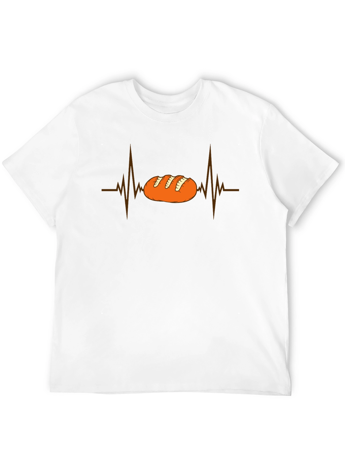 Bread Heartbeat Graphic Tee - Funny Baker Shirt