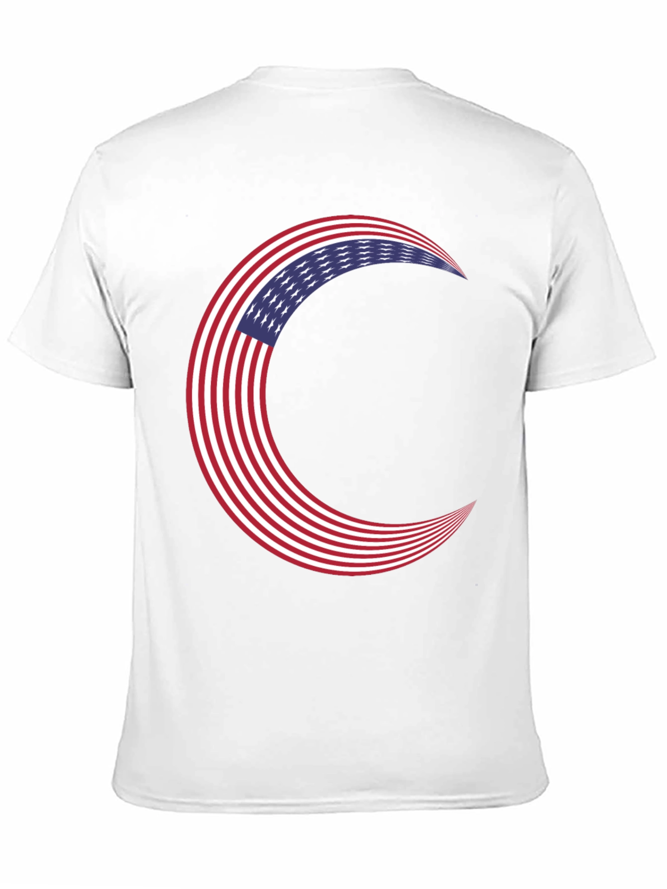 American Flag Crescent Moon T-Shirt
