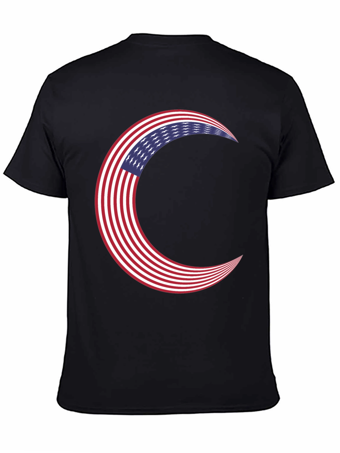 American Flag Crescent Moon T-Shirt