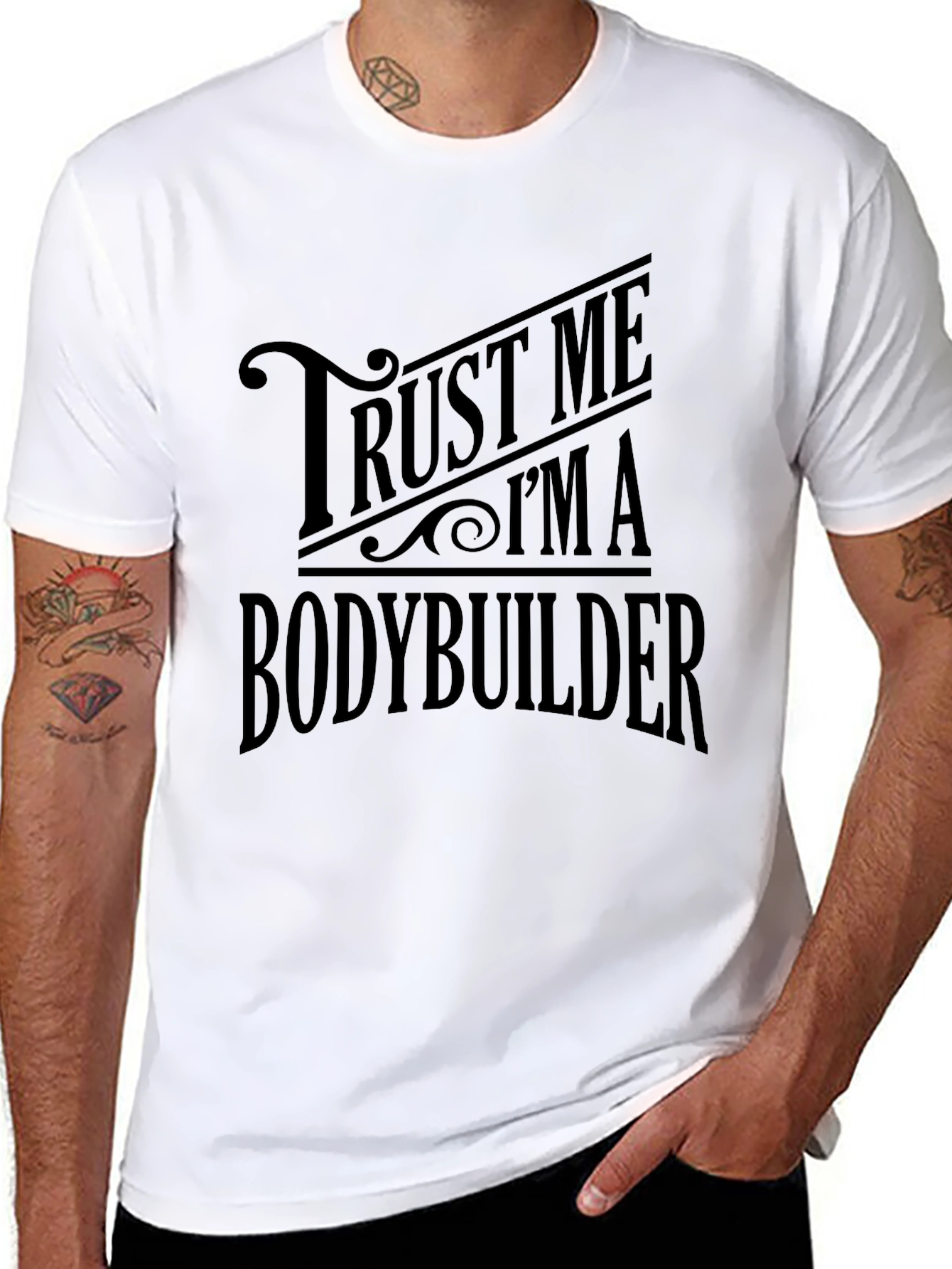 Trust Me Im A Bodybuilder Black T-Shirt