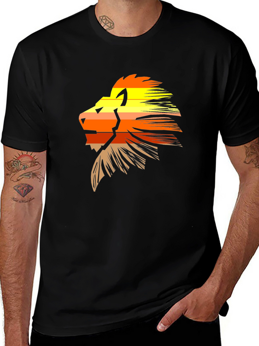 Lion Graphic Tee - Stylish Black T-Shirt