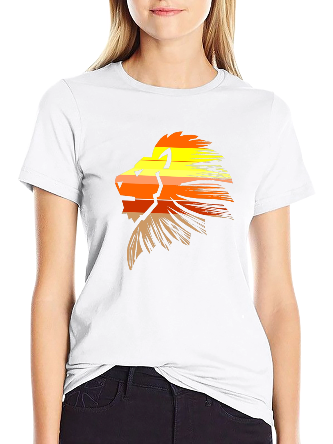 Lion Graphic Tee - Stylish Black T-Shirt