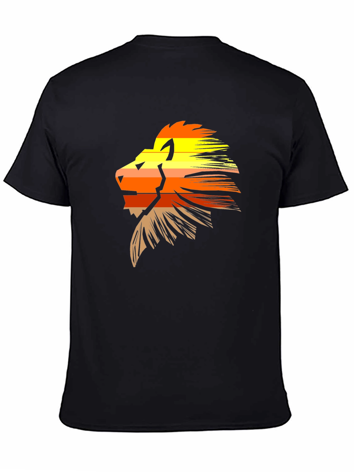 Lion Graphic Tee - Stylish Black T-Shirt