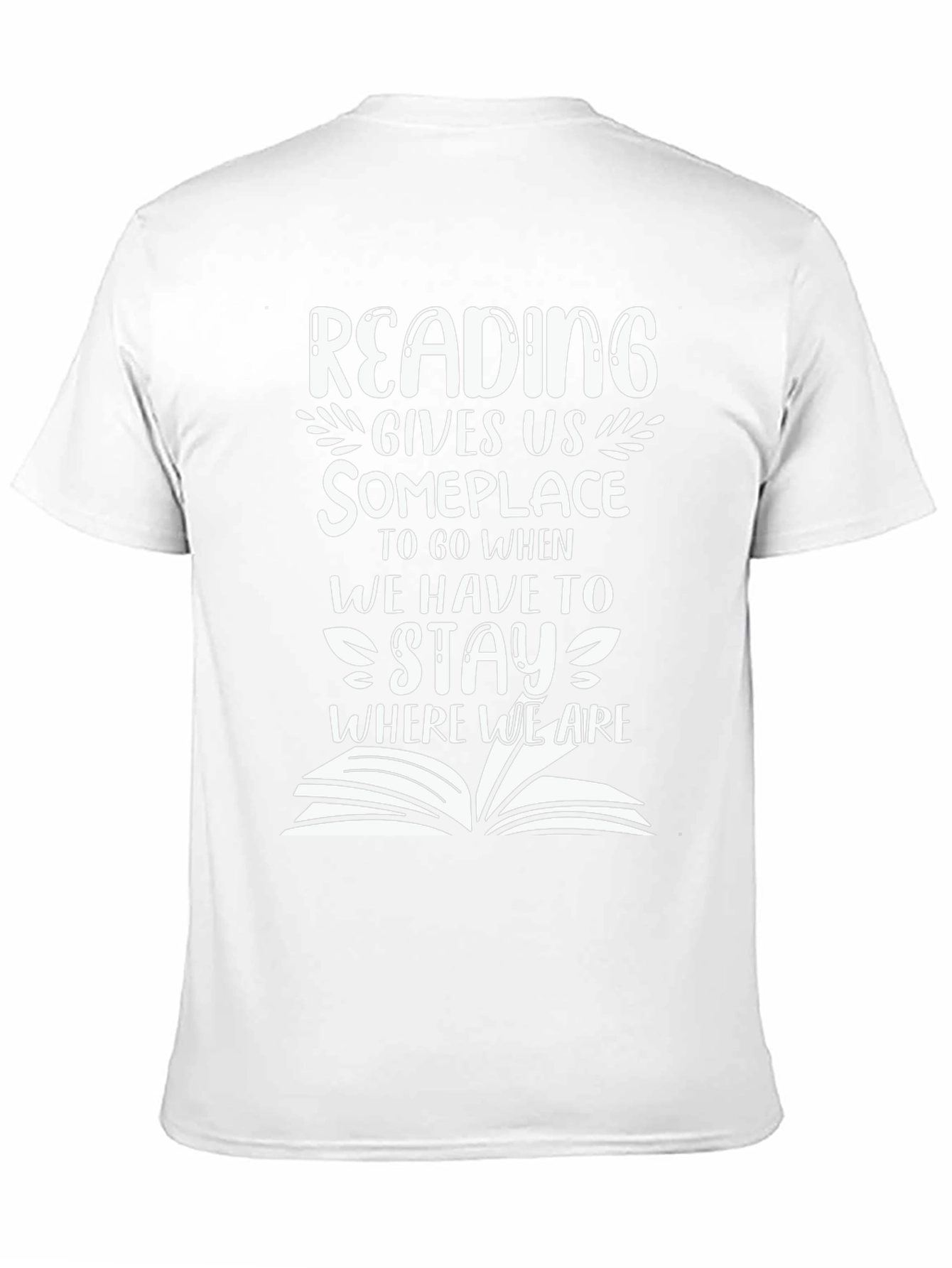 Reading Gives Us Someplace Black T-Shirt