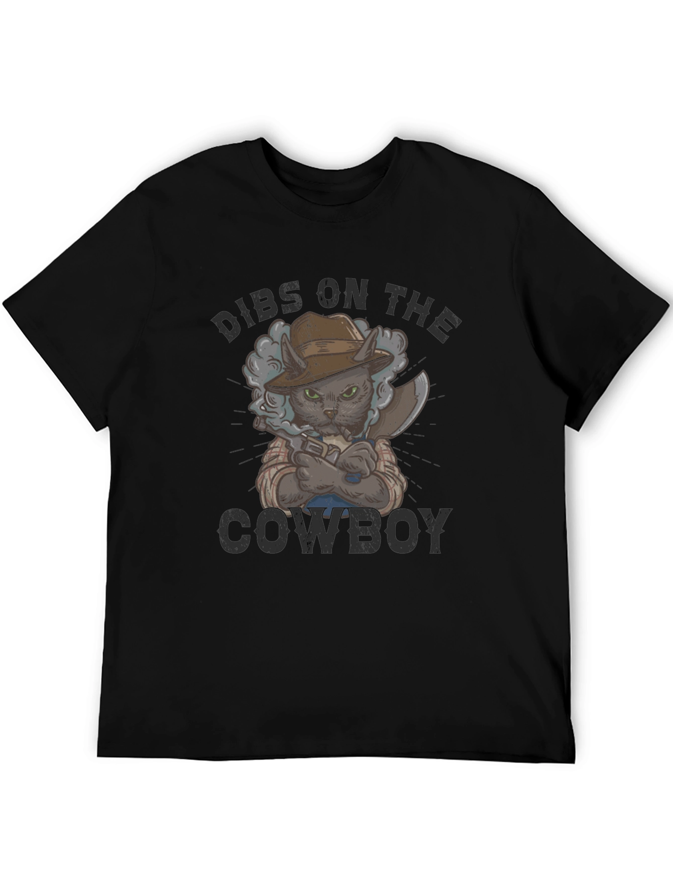 Dibs on the Cowboy Cat Graphic T-Shirt